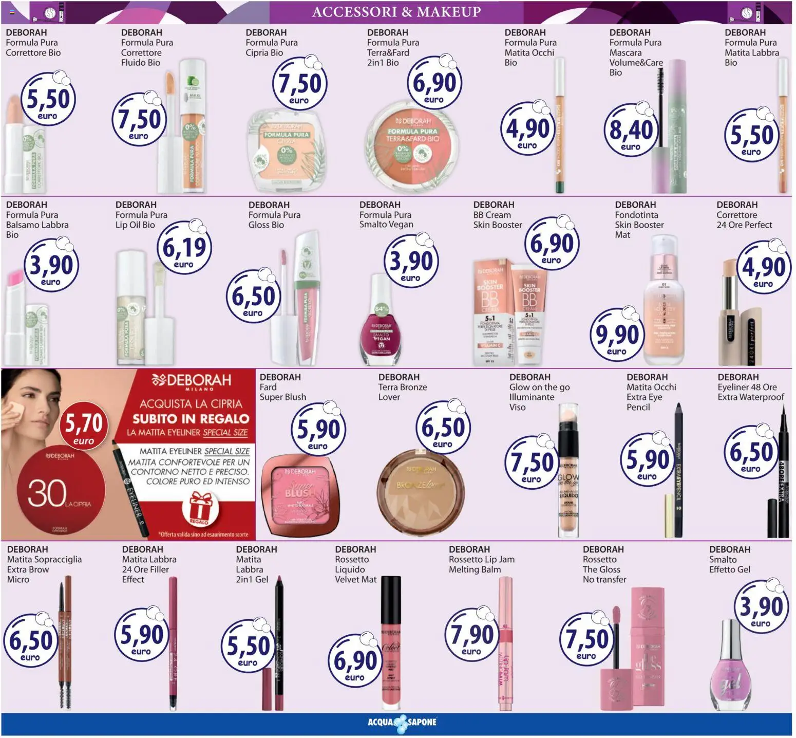Volantino Acqua e Sapone del 12.03.2026 | Pagina: 4 | Prodotti: Rossetto, Balsamo, BB cream, Terra