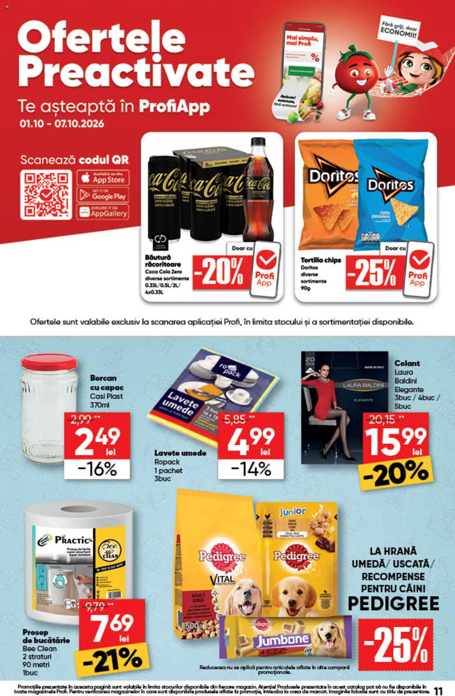 Noul catalog Profi – valabil de la 01.10.2026 | Pagină: 10 | Produse: Zero, Pat, Cola, Doritos