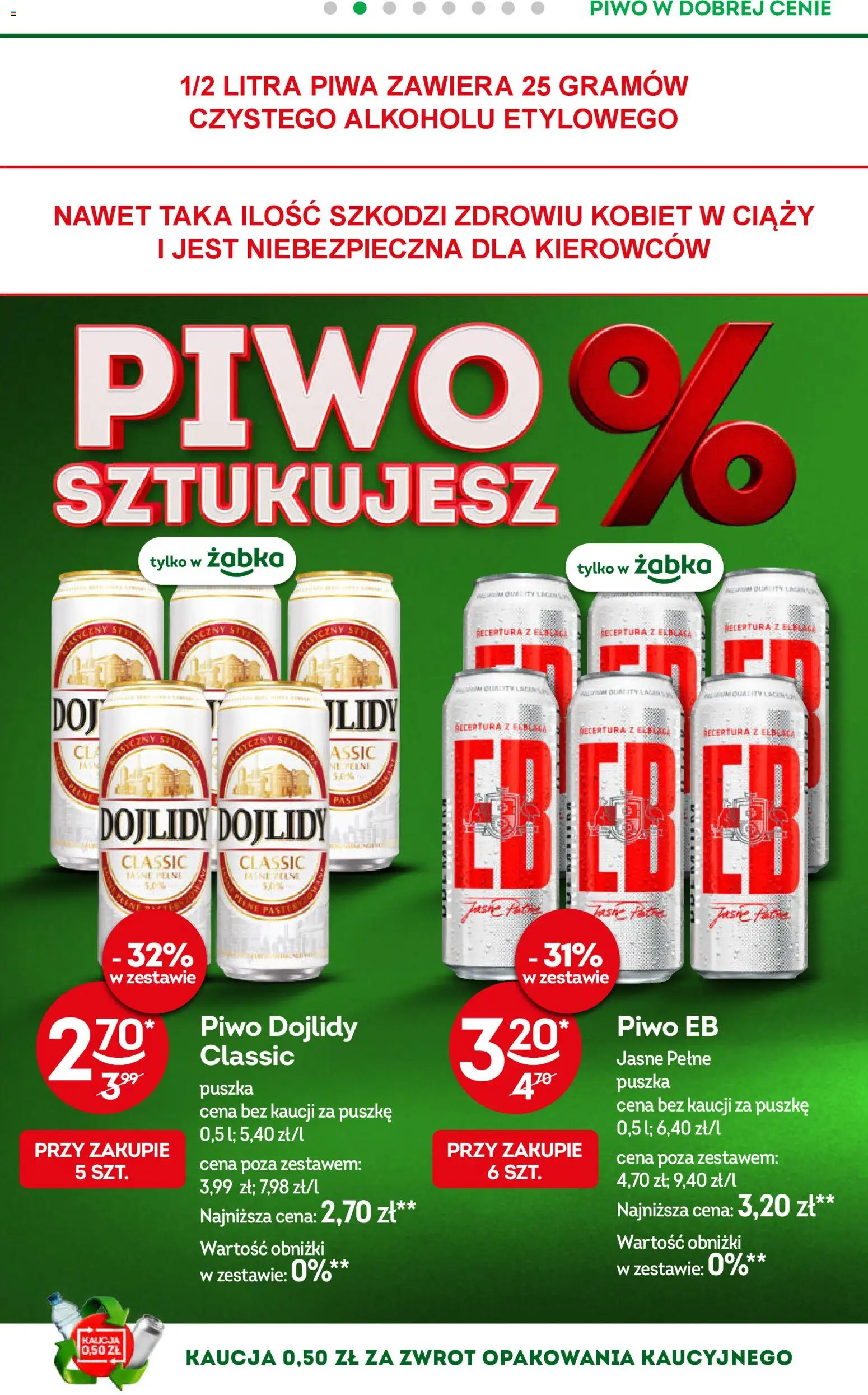 Żabka gazetka od 08.04.2026 | Strona: 40 | Produkty: Piwo Carlsberg, Piwo