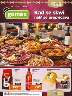 Gomex katalog Tematski magazin - pregled Gomex kataloga - važi od 26.10.2026