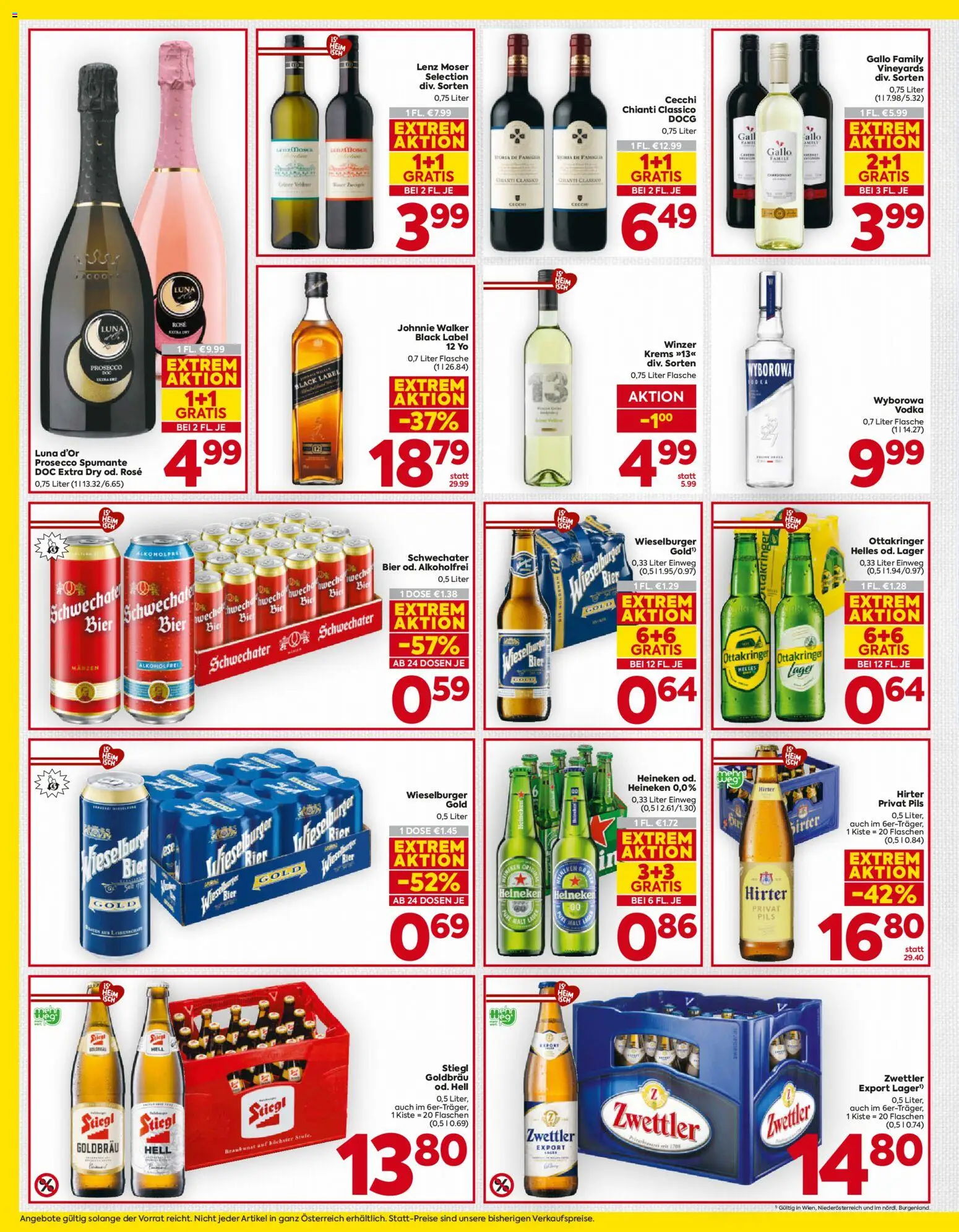 Billa AT akciós ujság - amely érvényes a következő dátumtól: 2026.10.15. | Oldal: 14 | Termékek: Prosecco, Heineken, Vodka, Rosé