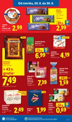 Lidl katalog akcije – veljaven od 20.08.2026 | Stran: 7 | Izdelki: Moka, Čokolešnik, Cokolada, Omaka