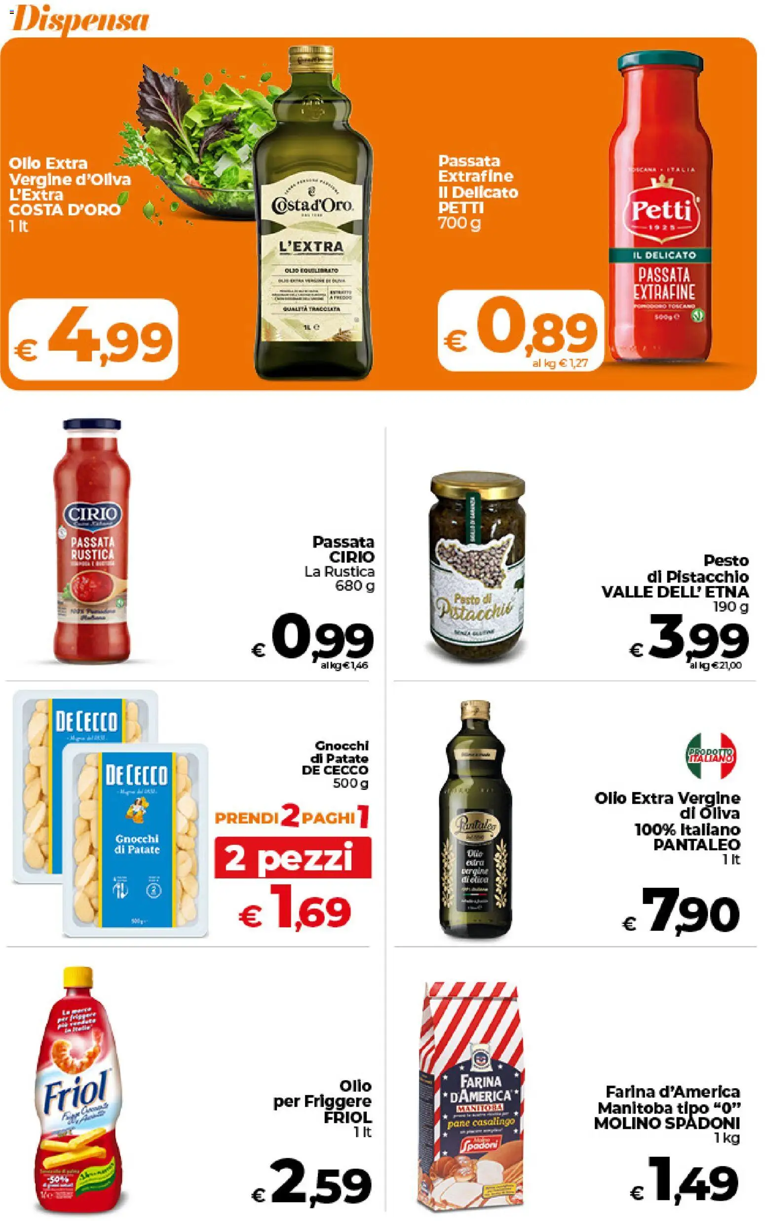 Volantino Ipercoop del 09.06.2026 | Pagina: 33 | Prodotti: Olio, Farina, Pesto, Gnocchi