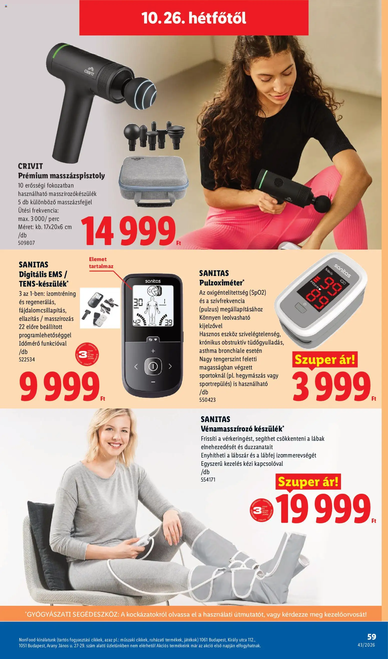 Lidl akciós ujság - amely érvényes a következő dátumtól: 2026.10.22. | Oldal: 59