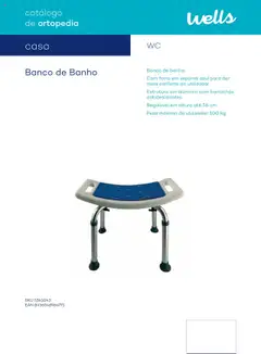 Pré-visualização Well’s Catálogo de Ortopedia válido de 12/02/2024 | Página: 131 | Produtos: Banco, Banho