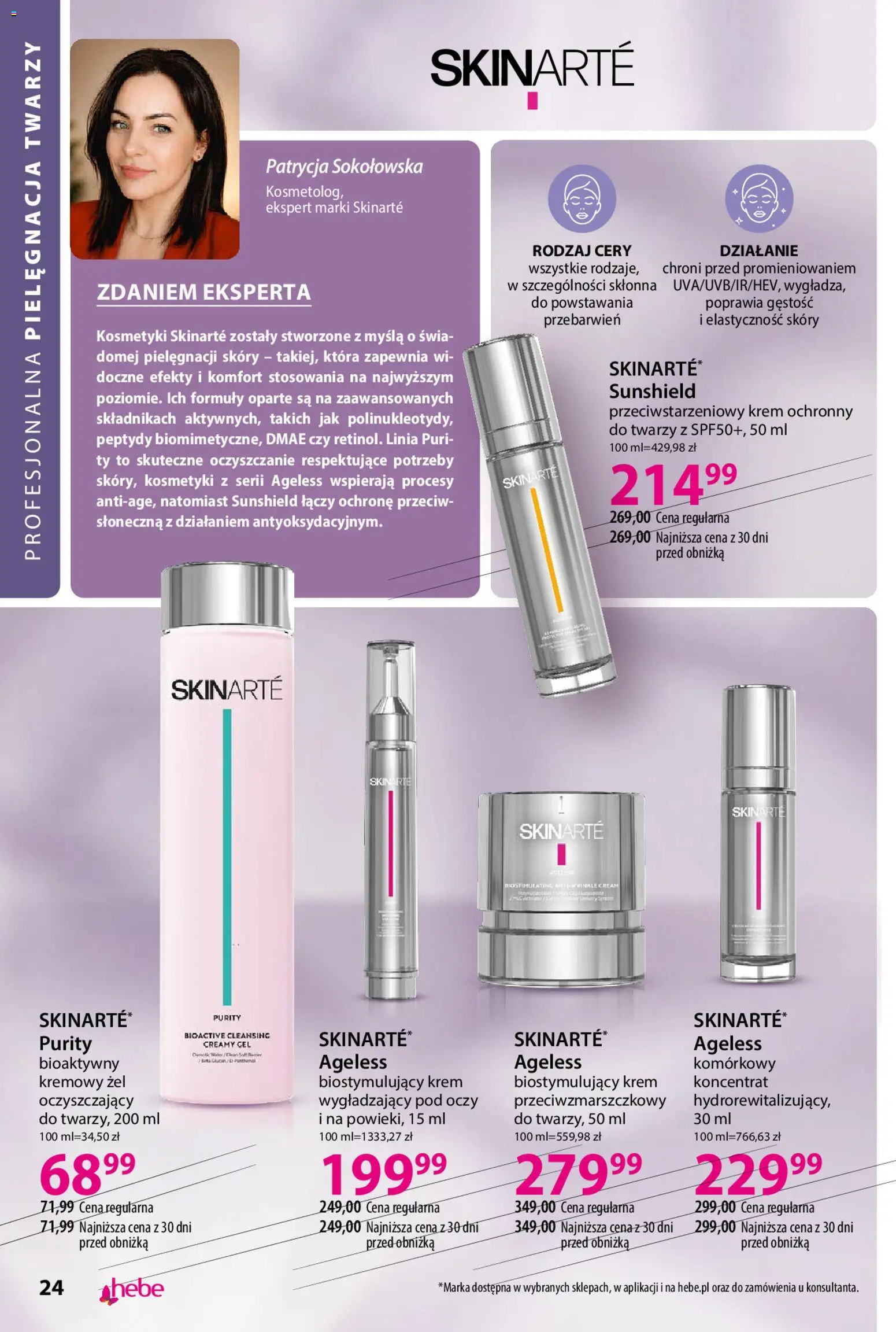 Hebe gazetka - Katalog od 04.08.2026 | Strona: 24 | Produkty: Kosmetyki, Krem