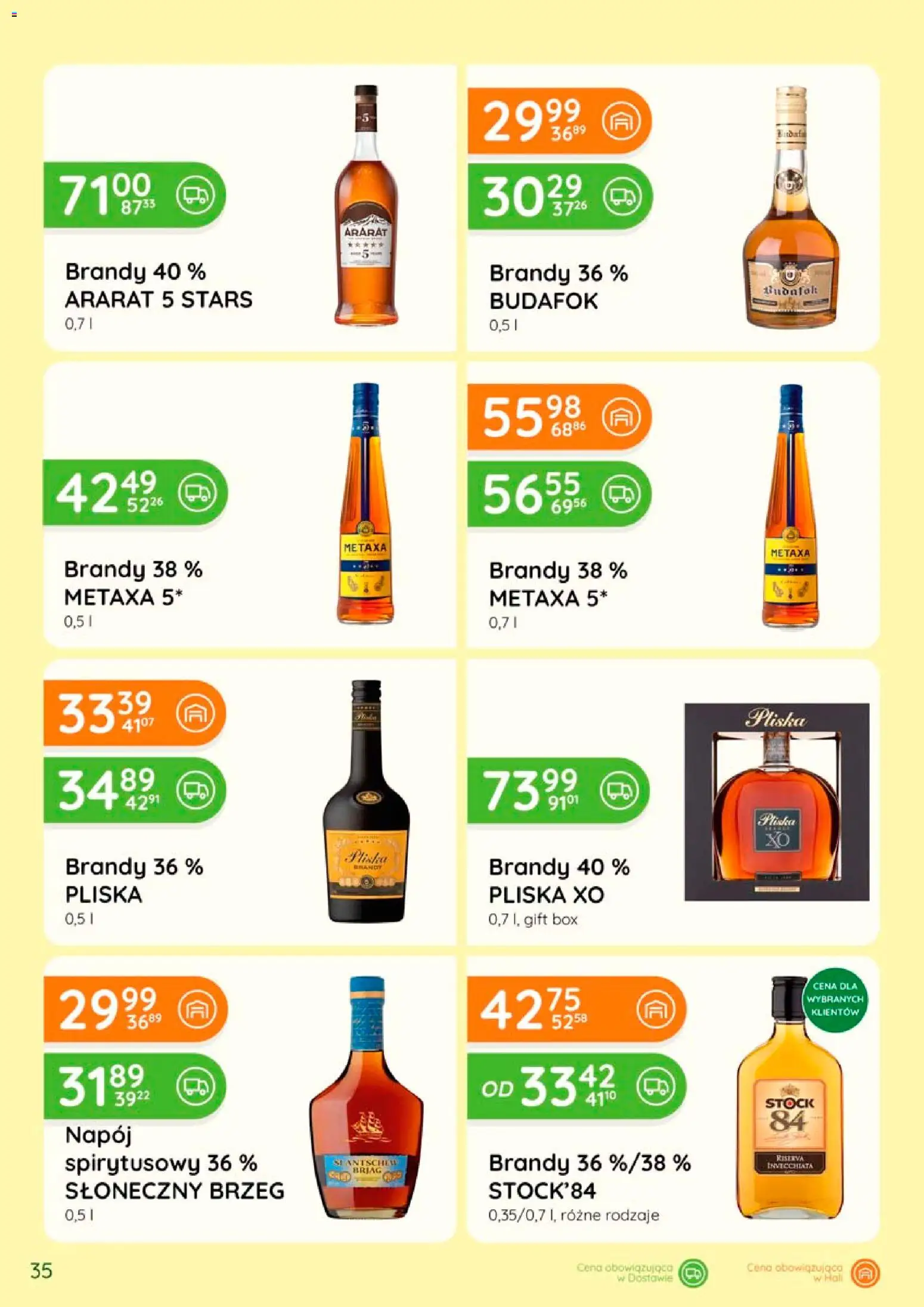 Eurocash gazetka - Katalog Alkoholowy od 01.07.2026 | Strona: 35 | Produkty: Metaxa, Pliska brandy, Pliska xo