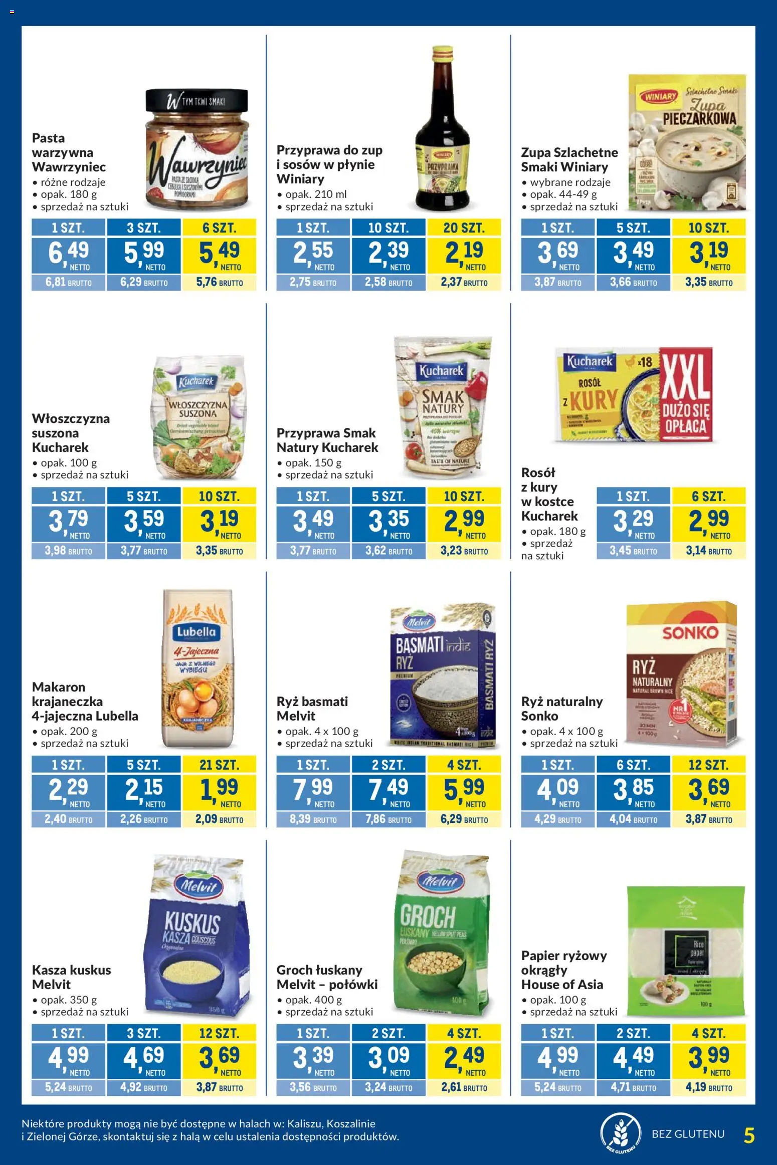 Makro gazetka - Kupujesz więcej płacisz mniej od 29.09.2026 | Strona: 5 | Produkty: Kasza, Pasta warzywna, Kuskus, Ryż