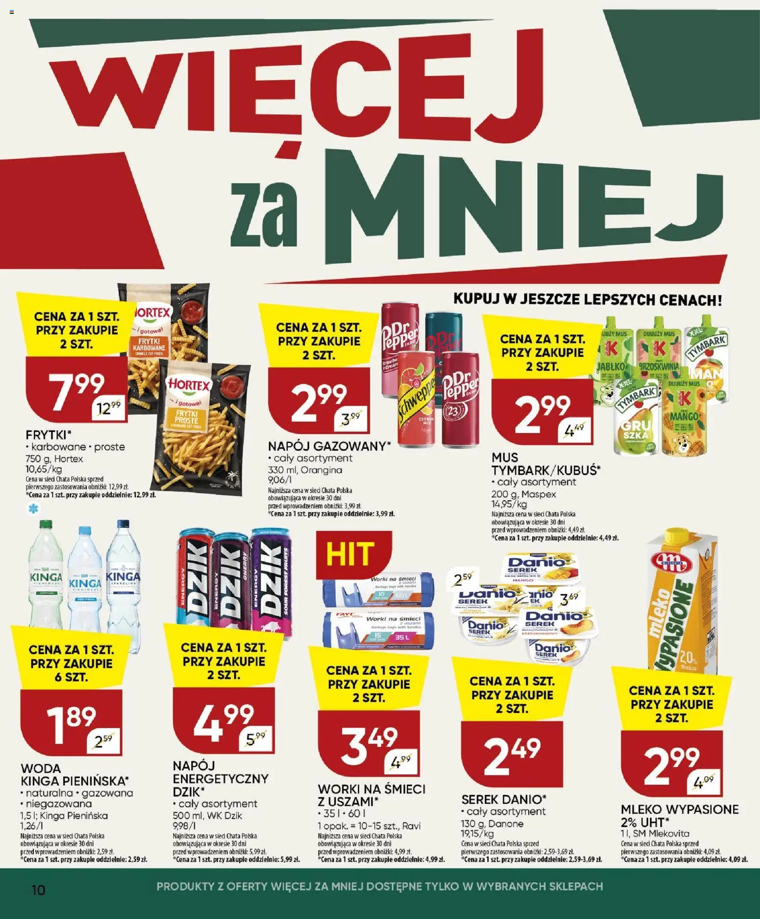 Chata Polska gazetka od 18.06.2026 | Strona: 10 | Produkty: Mango, Mleko wypasione, Serek, Mleko