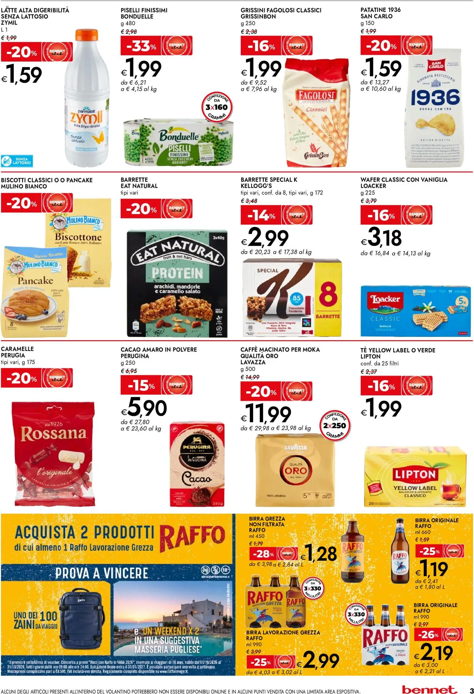 Volantino bennet del 05/10/2026 | Pagina: 3 | Prodotti: Vaniglia, Patatine, Biscotti, Caffè macinato