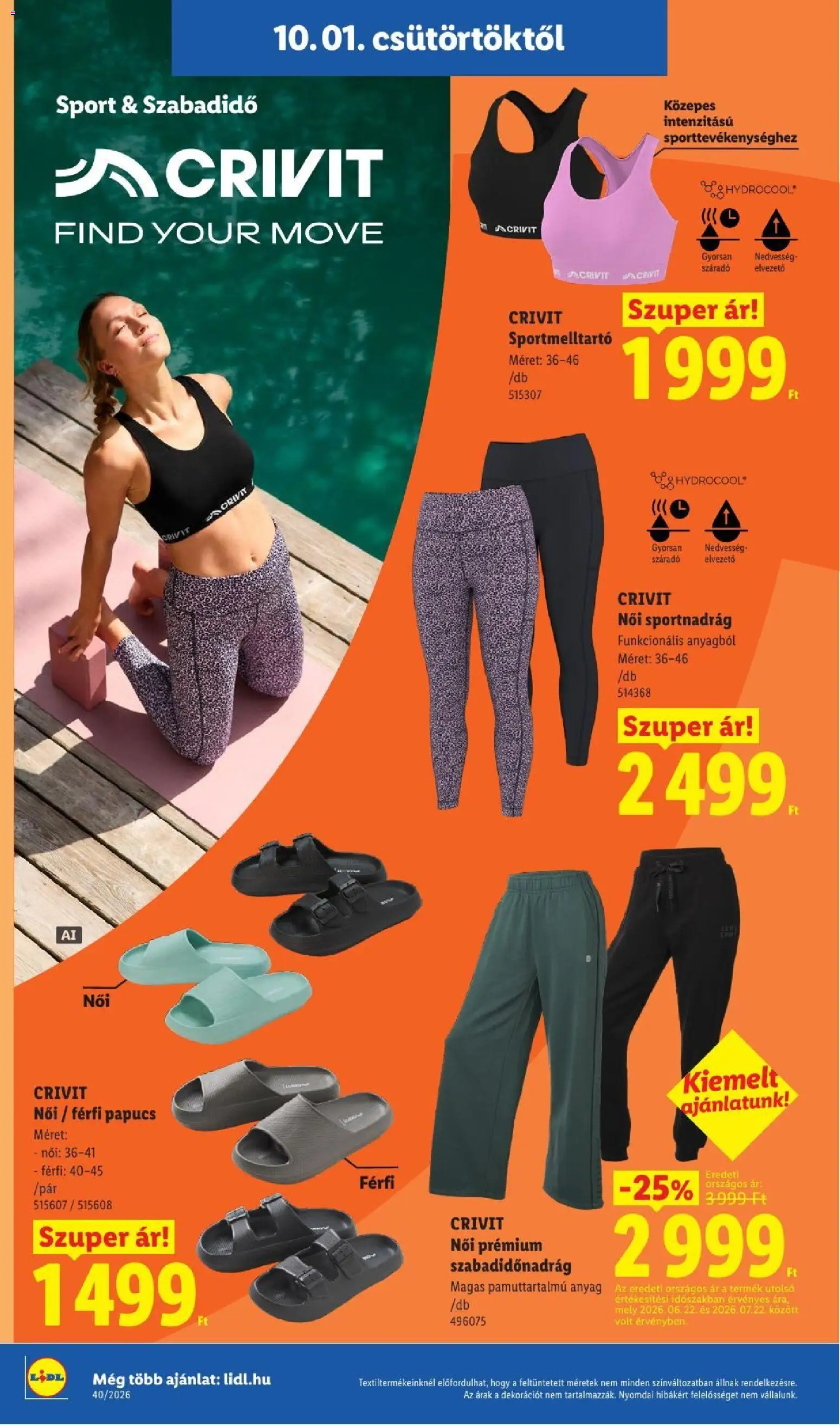 Lidl akciós ujság - amely érvényes a következő dátumtól: 2026.10.01. | Oldal: 48