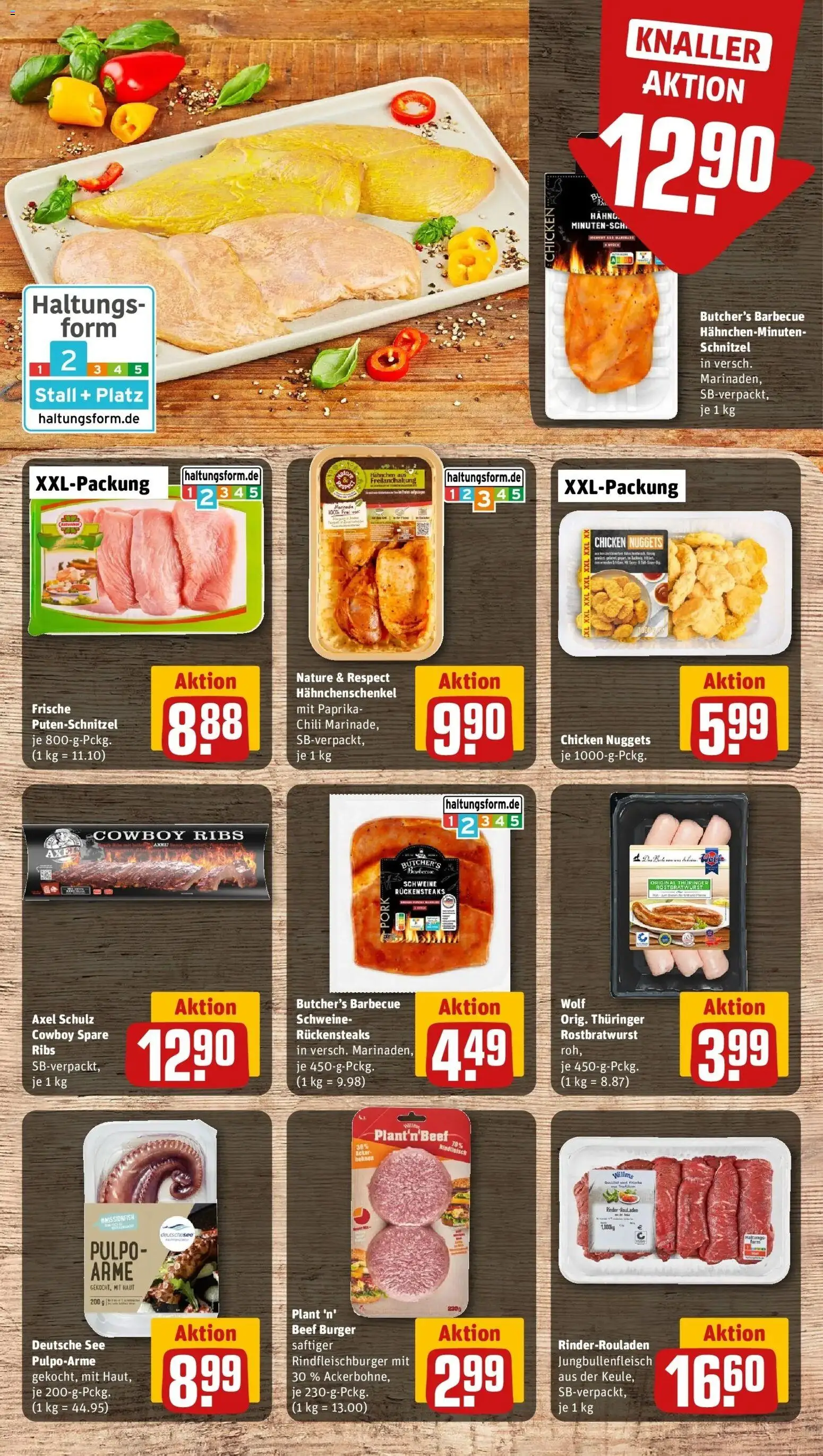 Rewe Prospekt Rostock	 – gültig ab 27.04.2026 | Seite: 10 | Produkte: Rinderrouladen, Spare ribs, Schnitzel, Paprika