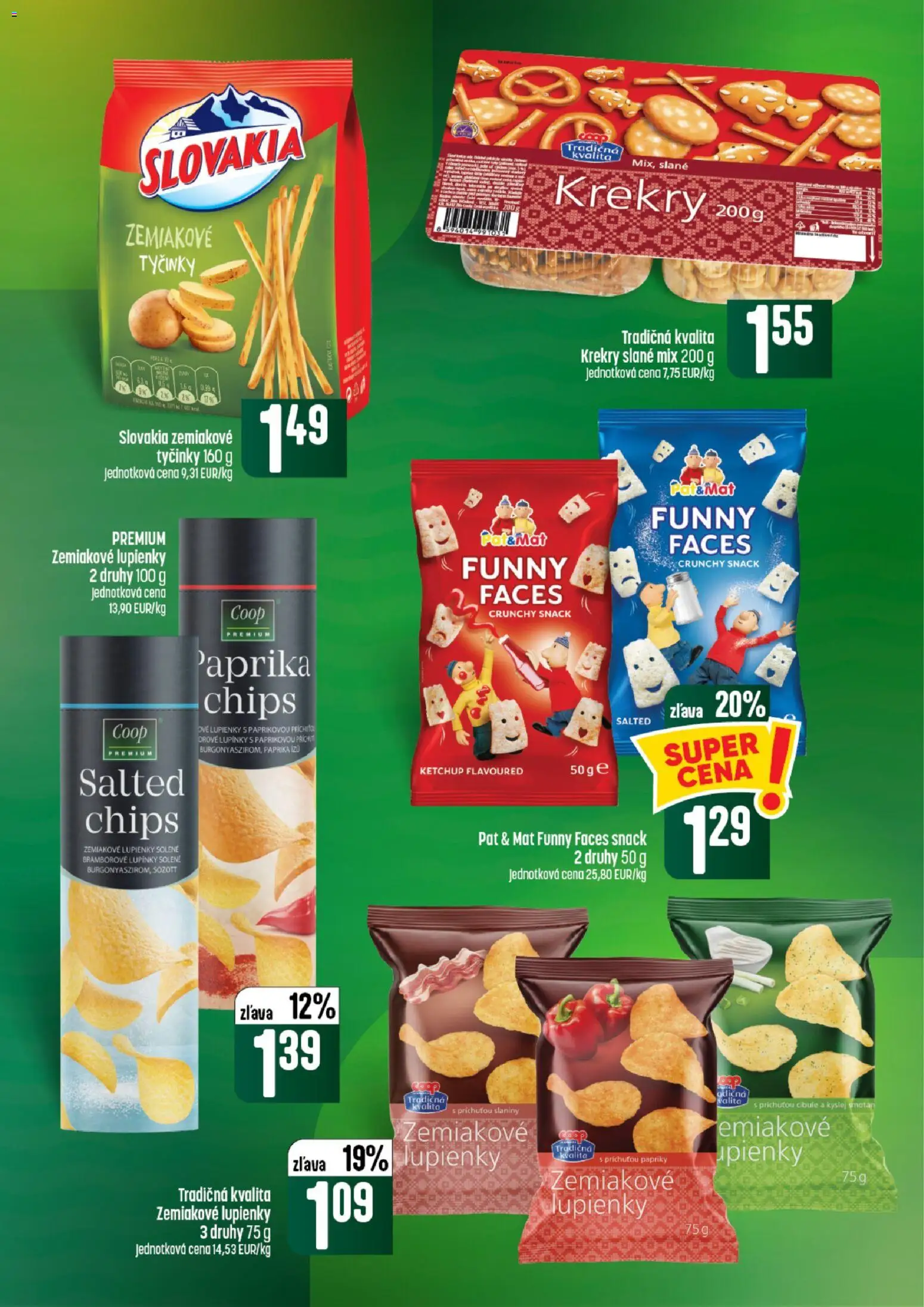 Nové COOP Jednota akcie – leták je platný od 13.08.2026 | Strana: 45 | Produkty: Paprika, Krekry