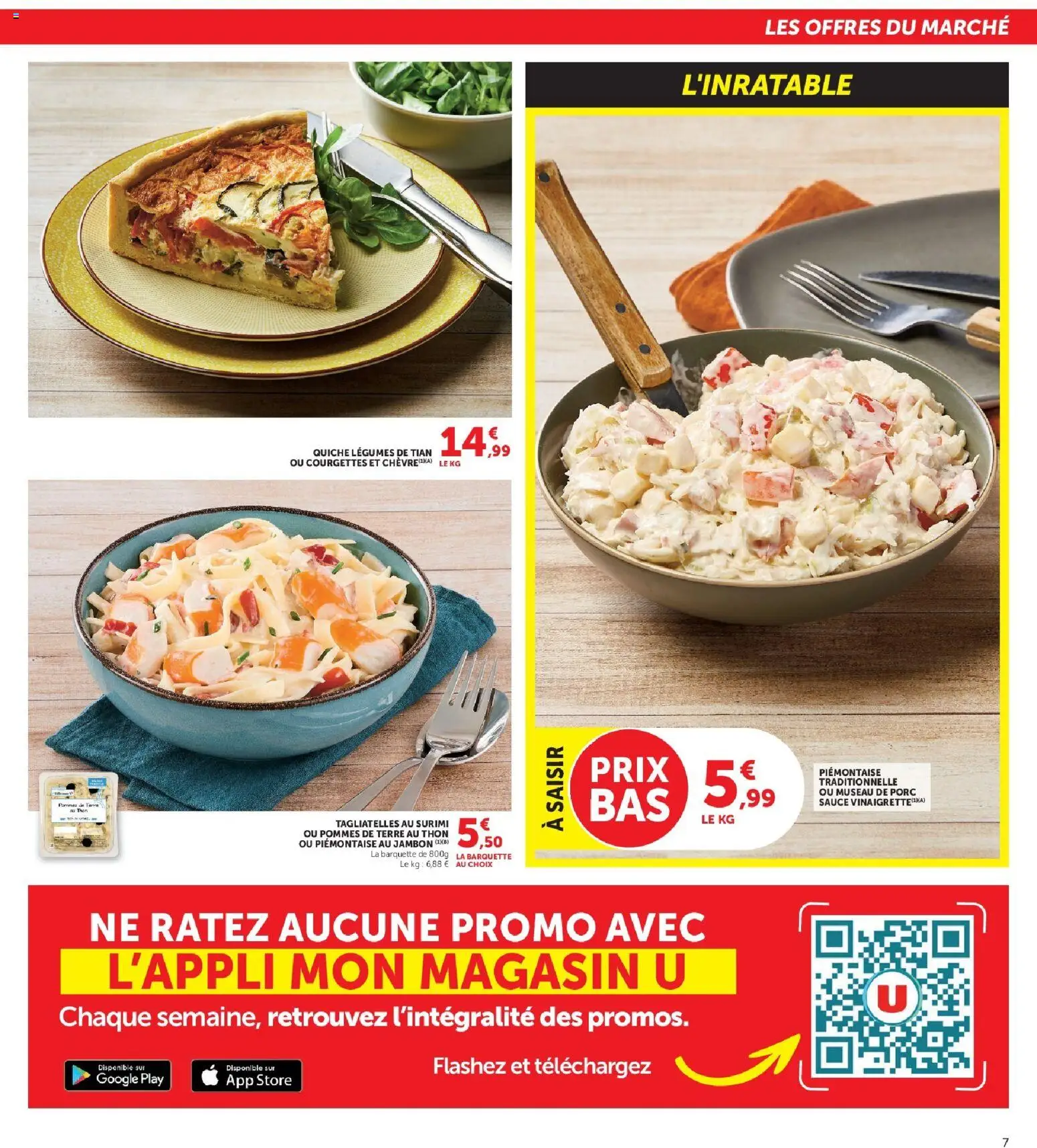 {H1} | Page: 7 | Produits: Thon, Porc, Pommes, Pommes de terre