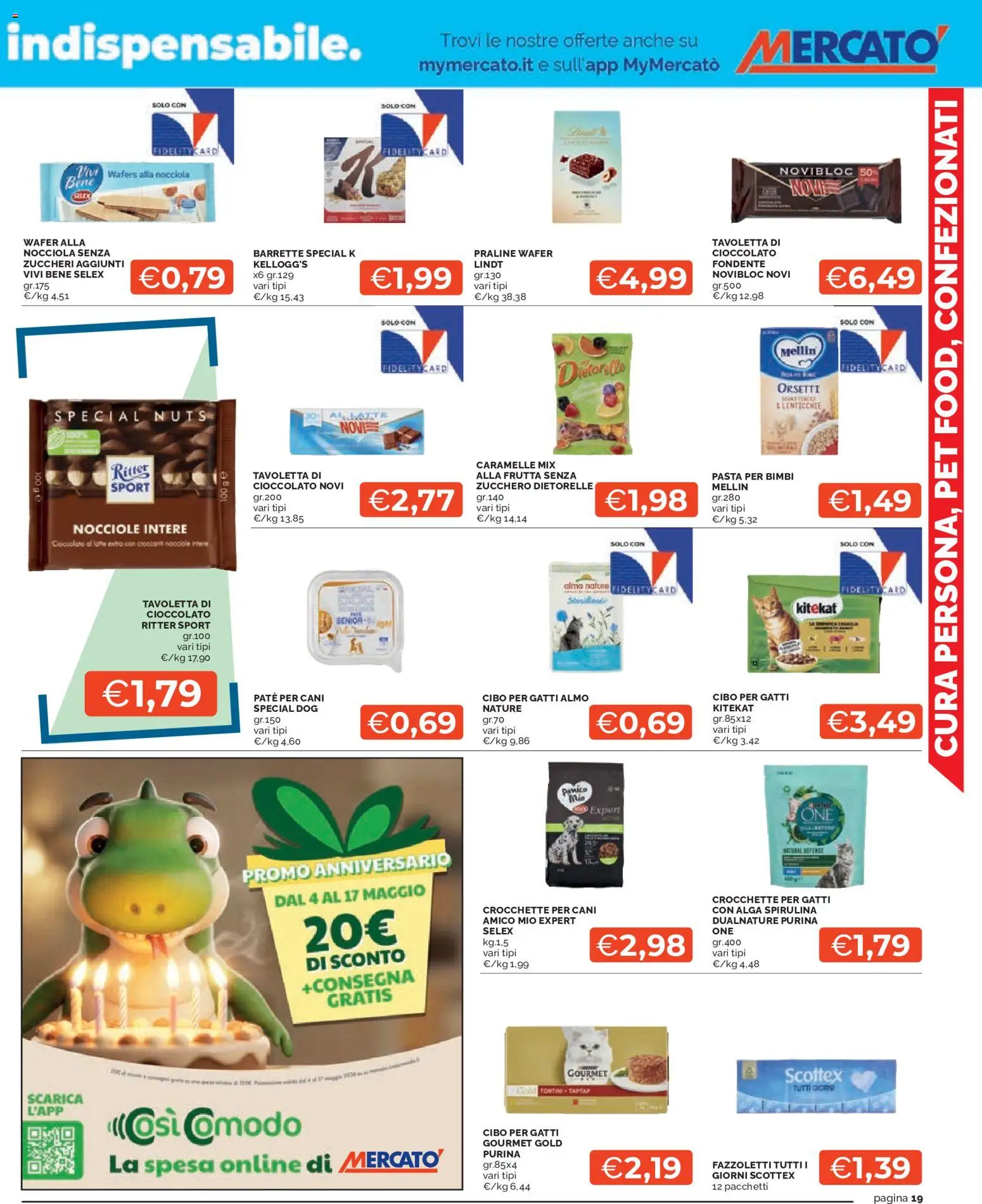 Volantino Mercatò del 07.05.2026 | Pagina: 19 | Prodotti: Zucchero, Pasta, Crocchette, Polo