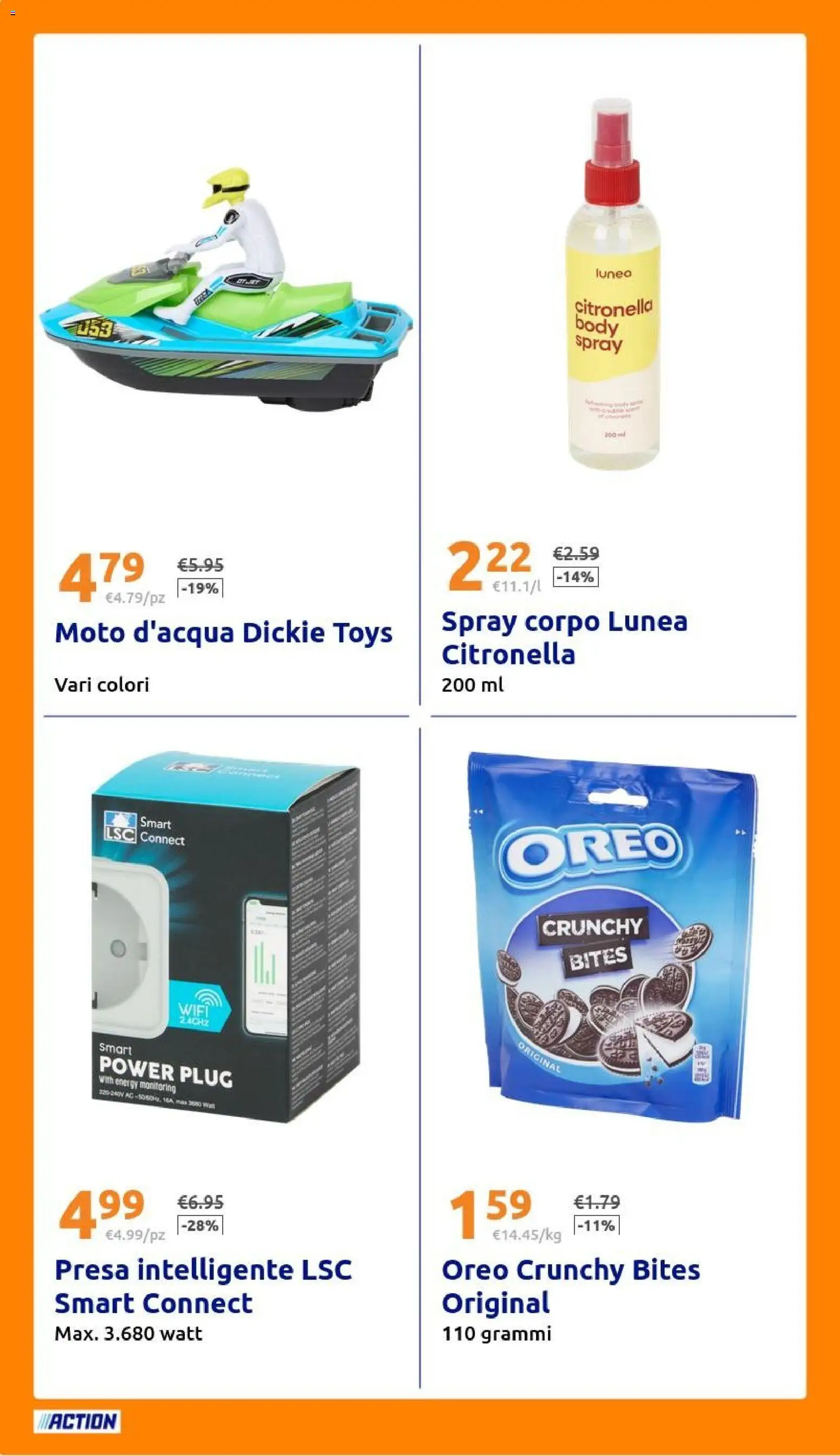 Volantino Action del 01/07/2026 | Pagina: 22 | Prodotti: Citronella, Presa