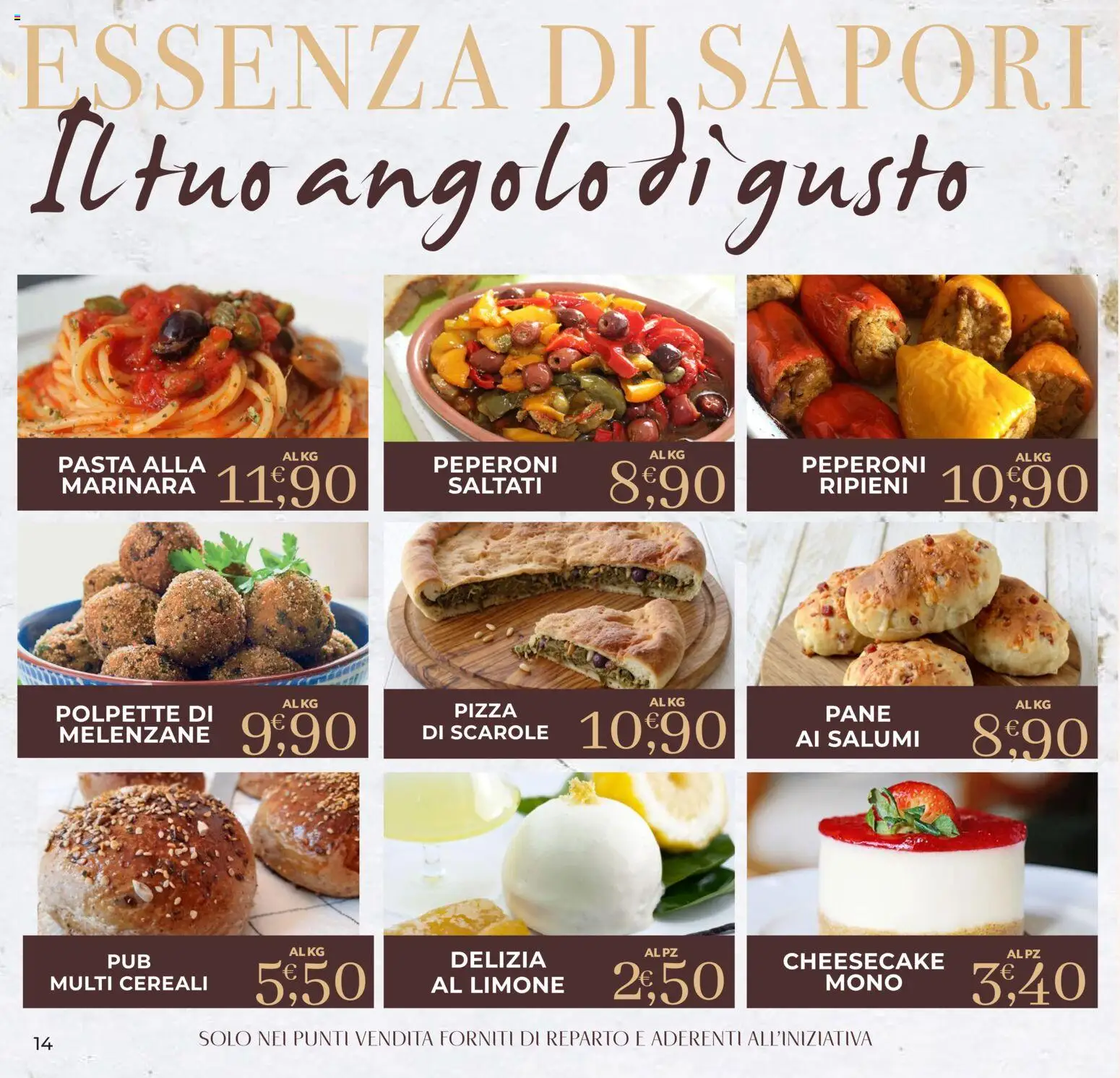 Volantino Eté del 16/07/2026 | Pagina: 14 | Prodotti: Peperoni, Cereali, Limone, Polpette