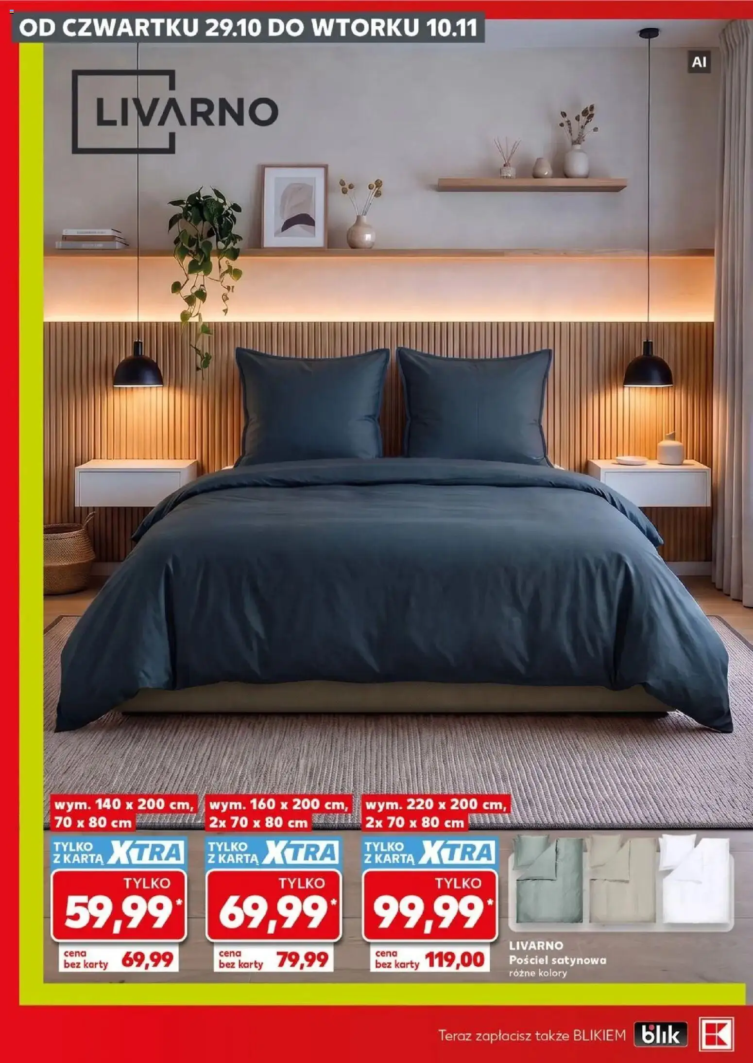 Kaufland gazetka - Złap Okazje od 29.10.2026 - od jutra PDF | Strona: 4 | Produkty: Pościel, Karta, Pościel satynowa