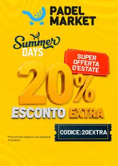 Anteprima del volantino Padel Market valido a partire dal 17/06/2026
