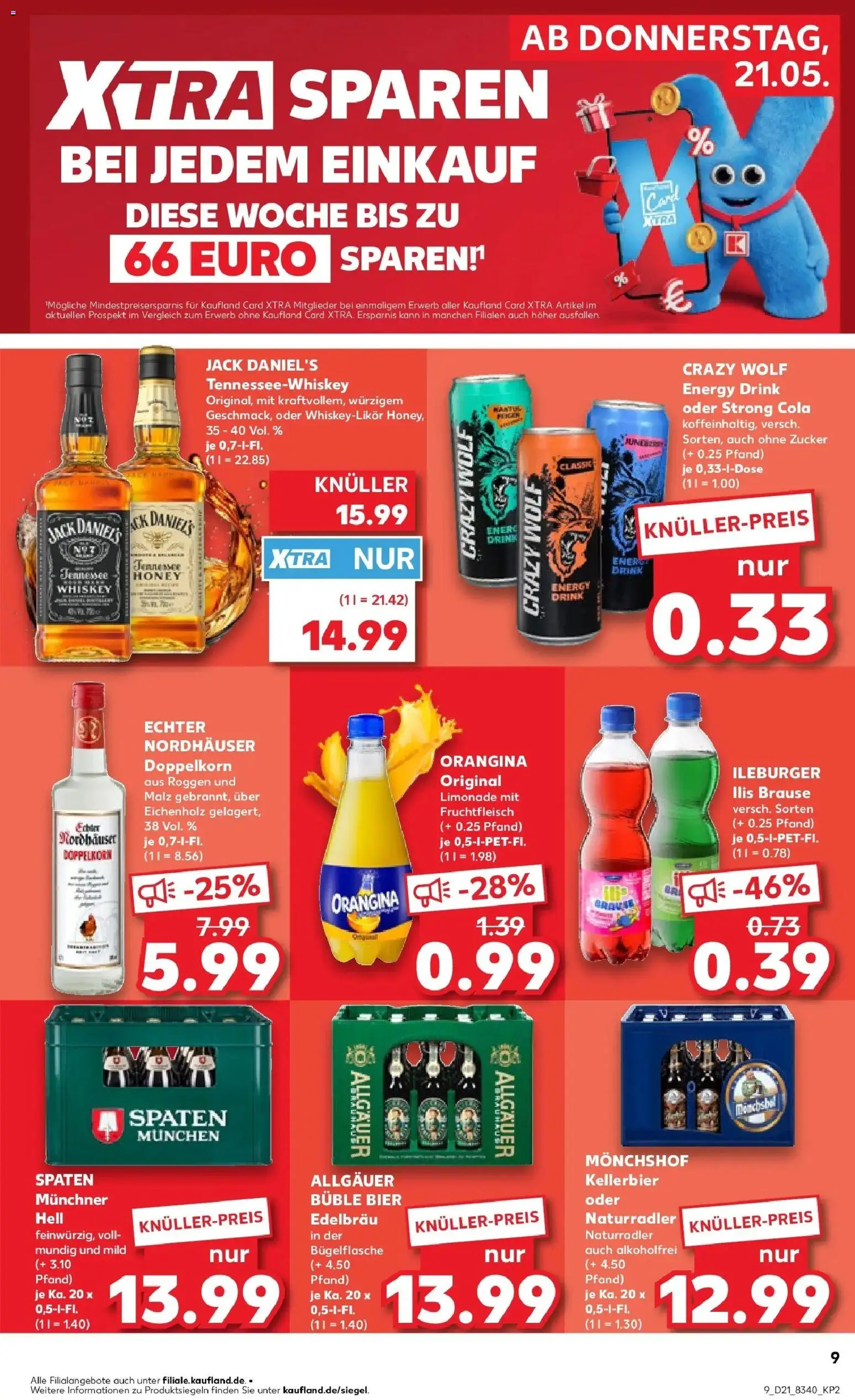 Kaufland Prospekt Cottbus – gültig ab 18.05.2026 | Seite: 14 | Produkte: Energy, Jack Daniel's, Zucker, Whiskey