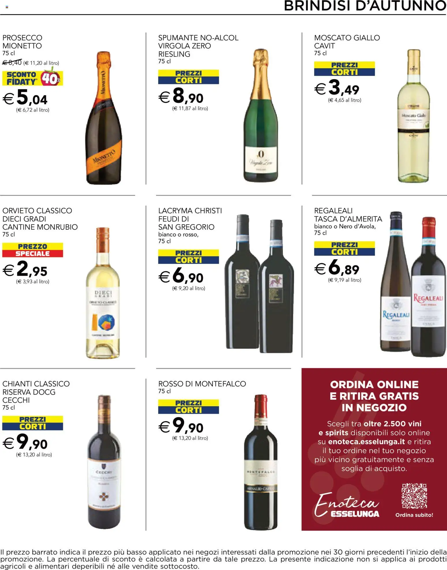Volantino Esselunga S del 24/09/2026 | Pagina: 13 | Prodotti: Spumante, Brindisi, Enoteca, Mionetto