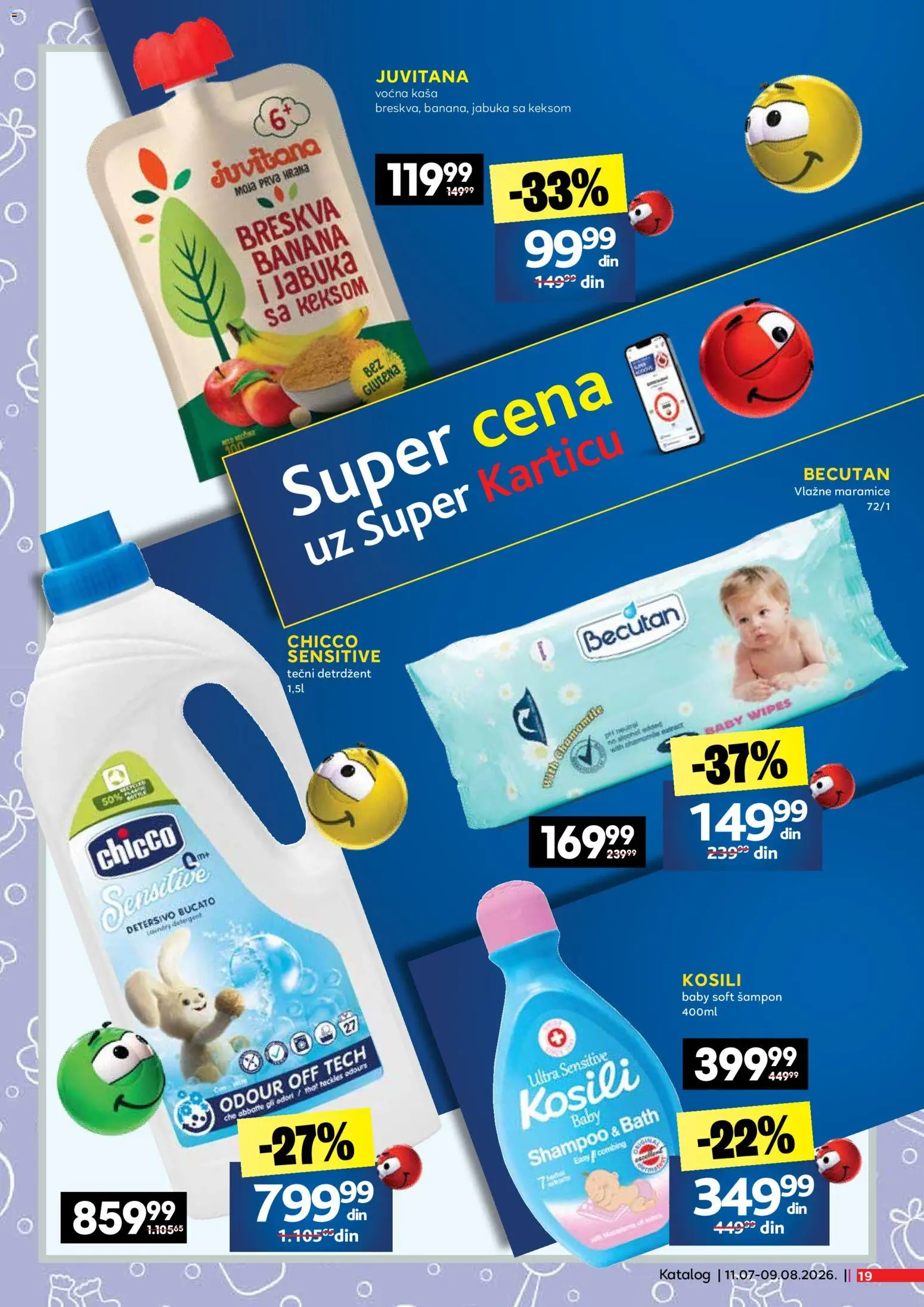 Idea katalog - važi od 11.07.2026 | Strana: 19 | Proizvode: Banana, Šampon, Breskva, Vlažne maramice