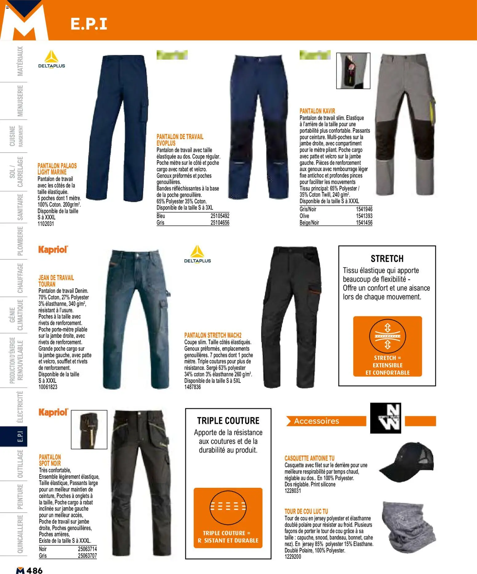 {H1} | Page: 486 | Produits: Olive, Base, Pantalon, Casquette