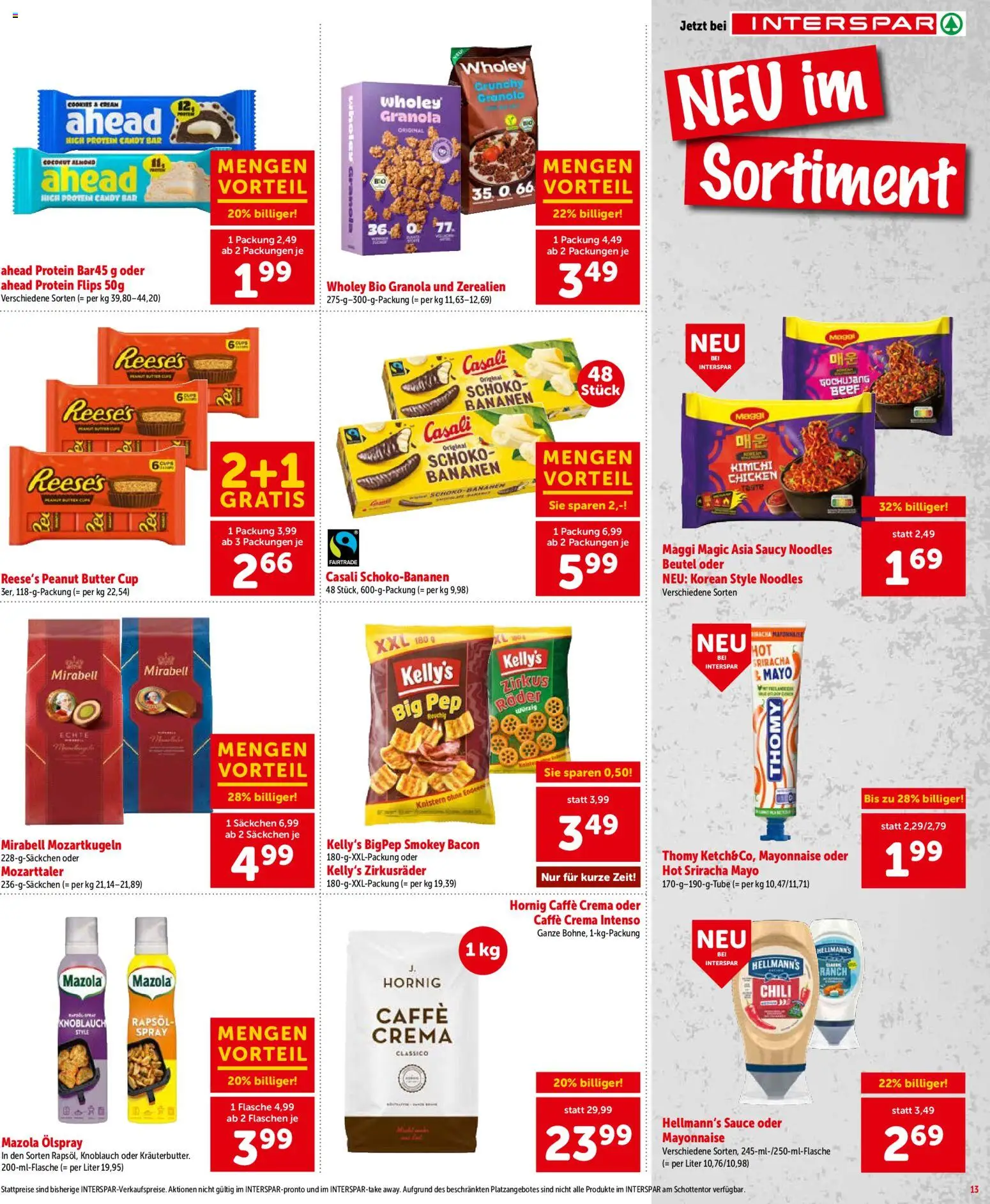Interspar Flugblatt - Niederösterreich gültig ab 18.06.2026 | Seite: 13 | Produkte: Mayonnaise, Knoblauch, Butter, Bananen