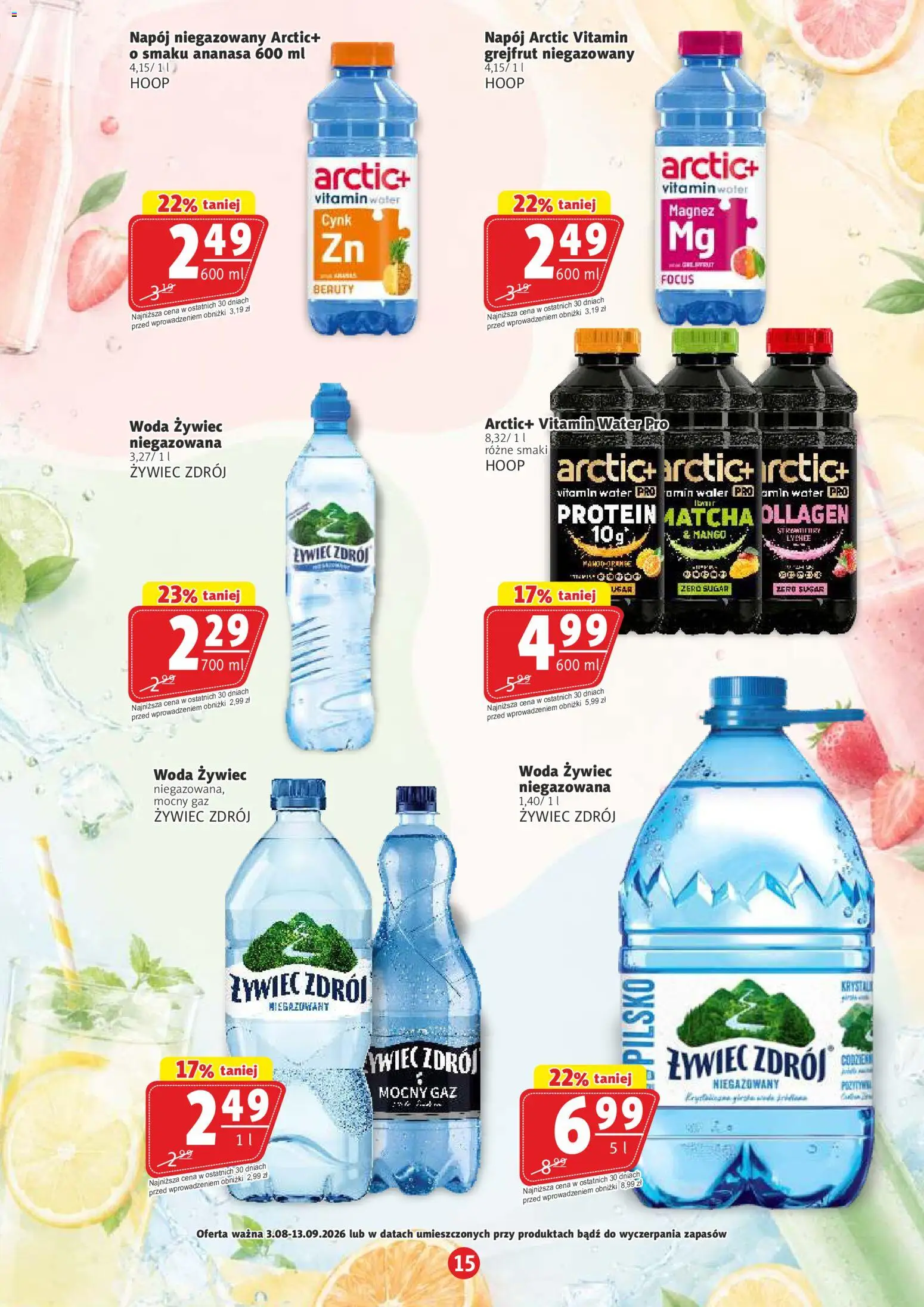 Prim Market gazetka - Witaj Szkoło od 03.08.2026 | Strona: 15 | Produkty: Mango, Woda żywiec, Woda