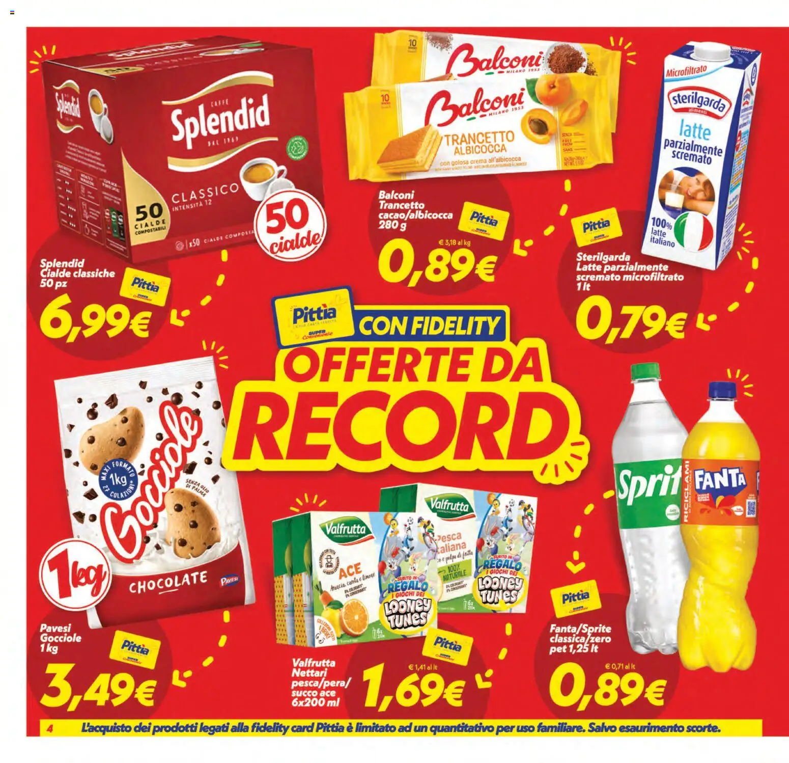 Volantino SuperConveniente del 21/08/2026 | Pagina: 4 | Prodotti: Latte, Limone, Olio, Pesca