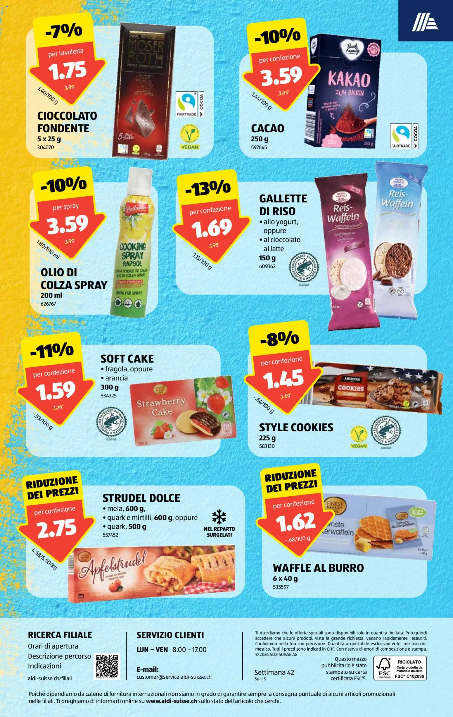 Aldi aktionen IT – gültig ab 15.10.2026 | Seite: 9 | Produkte: Quark, Rapsöl, Waffeln, Reis