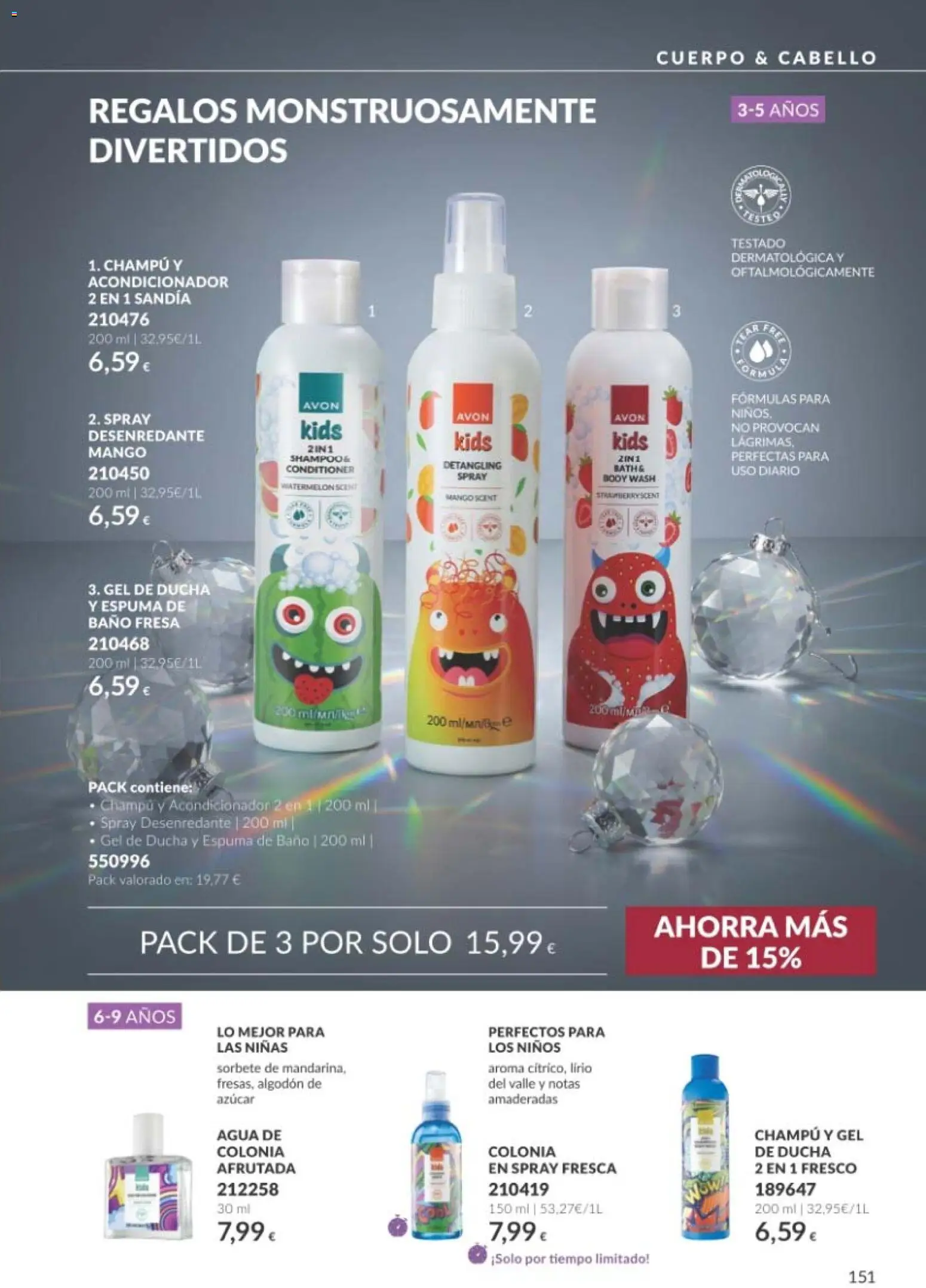 Catálogo AVON Black Friday │ válido desde el 01/11/2026 | Página: 151 | Productos: Champú, Mango, Sandía, Ducha