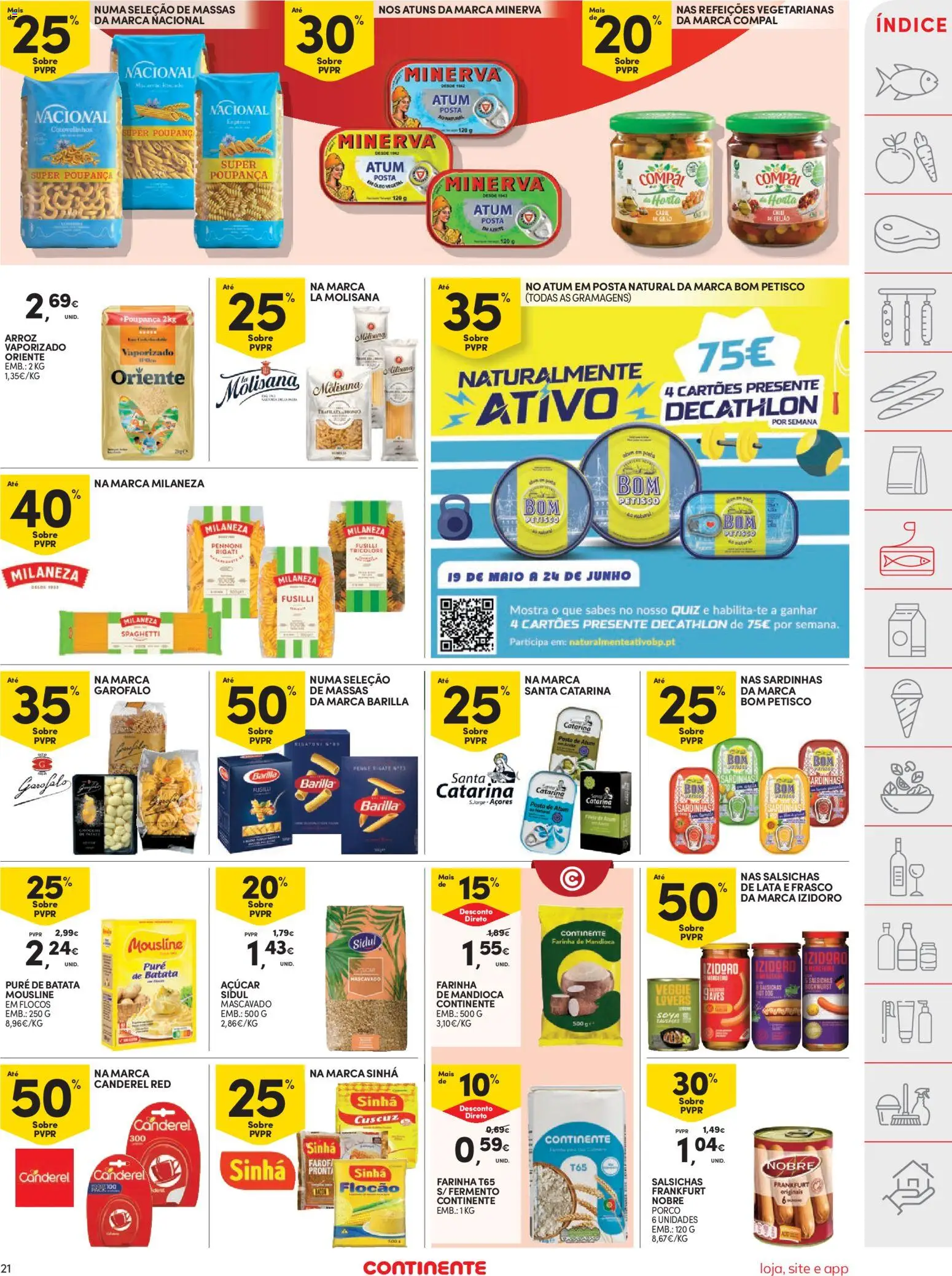 Continente folheto │ válido de 09.06.2026 | Página: 21 | Produtos: Batata, Milaneza, Gnocchi, Flocos