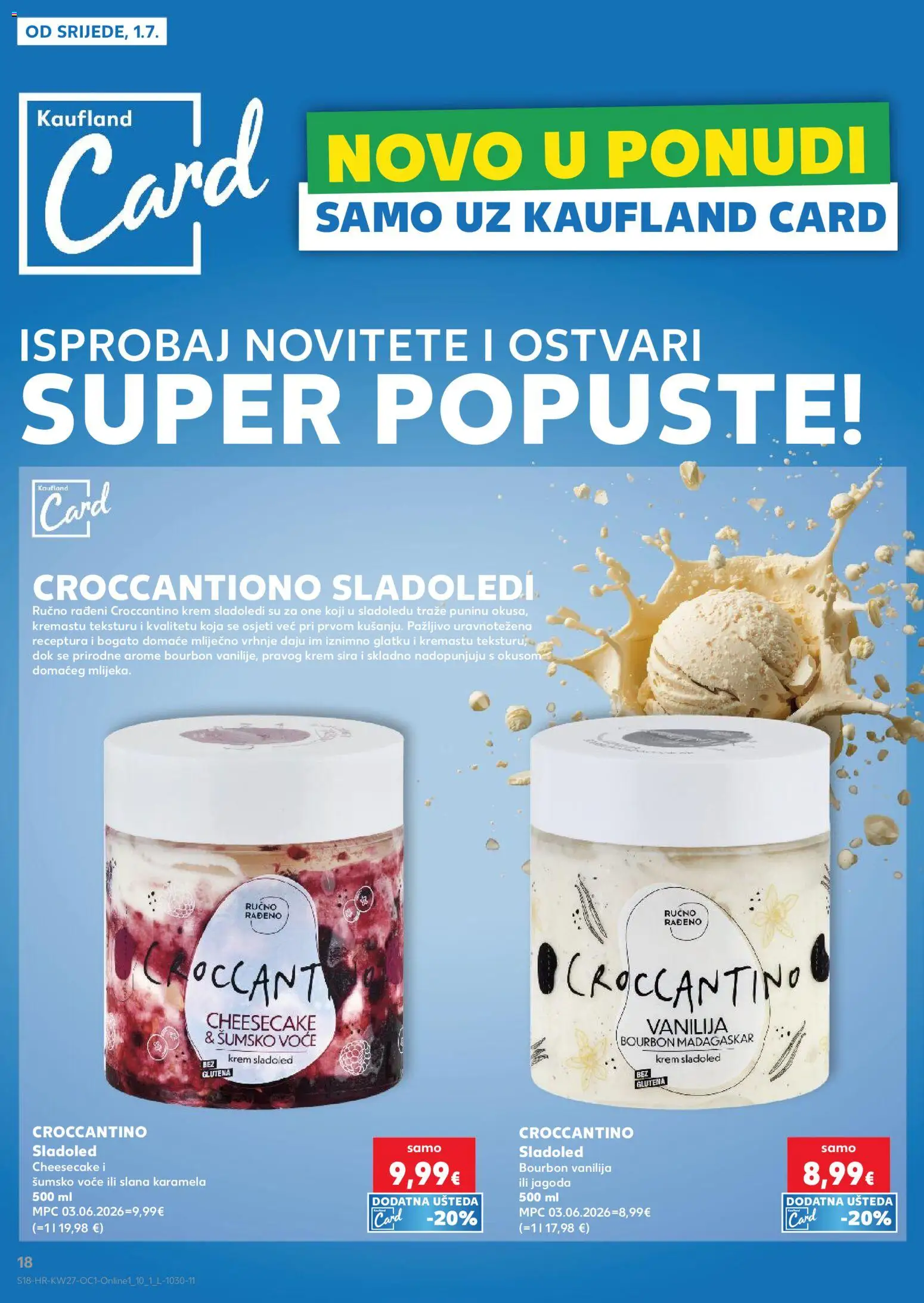 Kaufland katalog | vrijedi od 01.07.2026 | Stranica: 18 | Proizvodi: Šumsko voće, Sladoled, Voće, Karamela