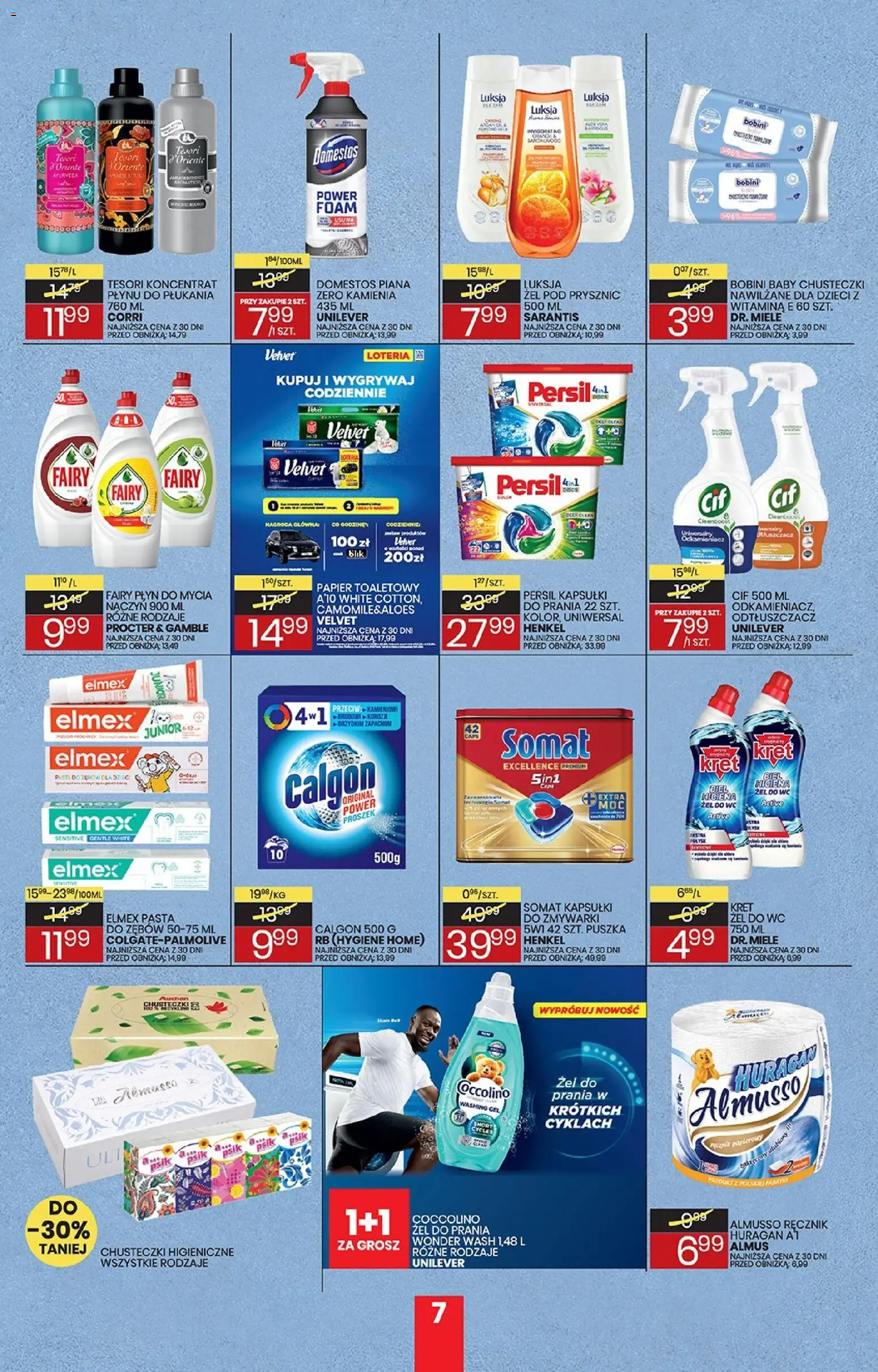 Wafelek gazetka od 07.09.2026 | Strona: 7 | Produkty: Kapsułki, Persil kapsułki, Papier toaletowy, Piana