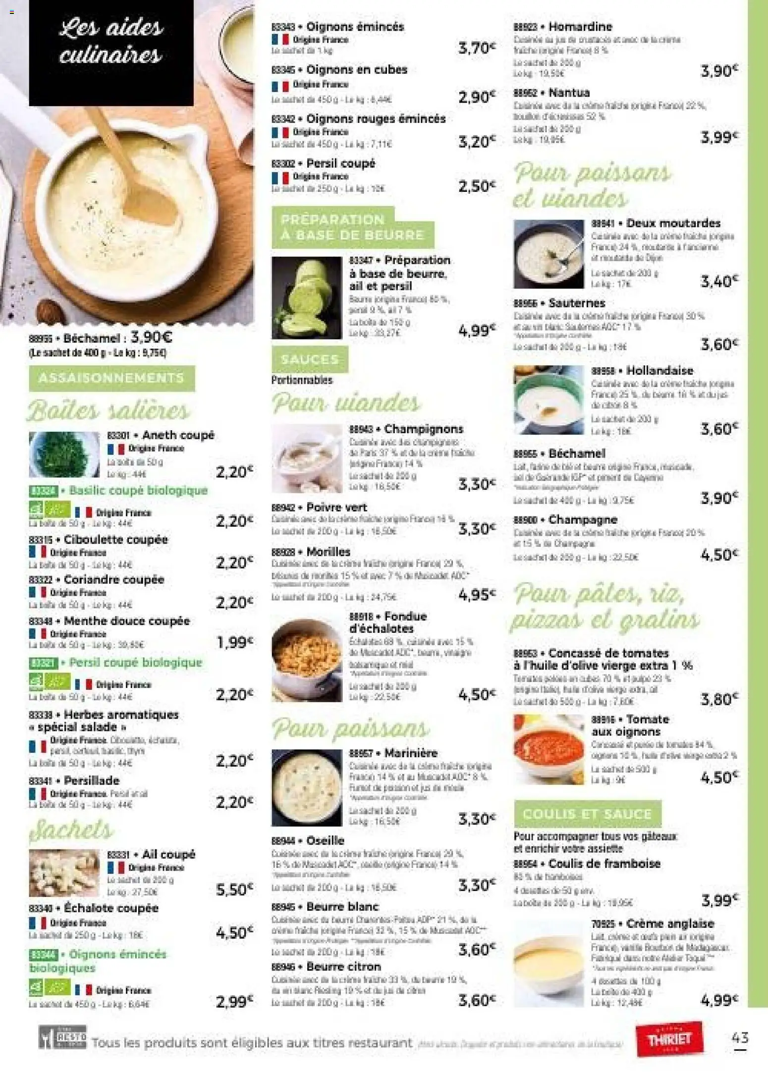 {H1} | Page: 46 | Produits: Marinière, Framboise, Oseille, Persil