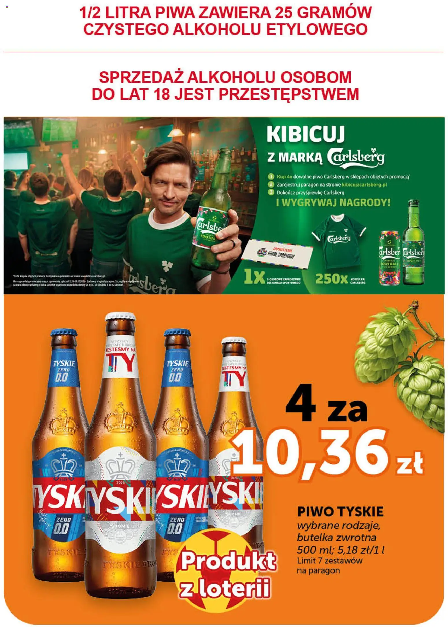 ABC gazetka - Market od 02.07.2026 | Strona: 21 | Produkty: Tyskie, Piwo Carlsberg, Piwo