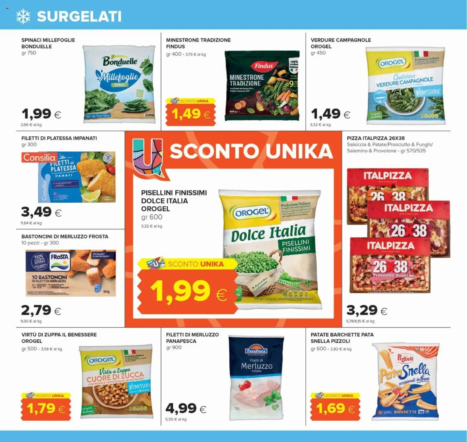 Volantino Oasi del 22/10/2026 | Pagina: 12 | Prodotti: Merluzzo, Patate, Prosciutto, Zucca