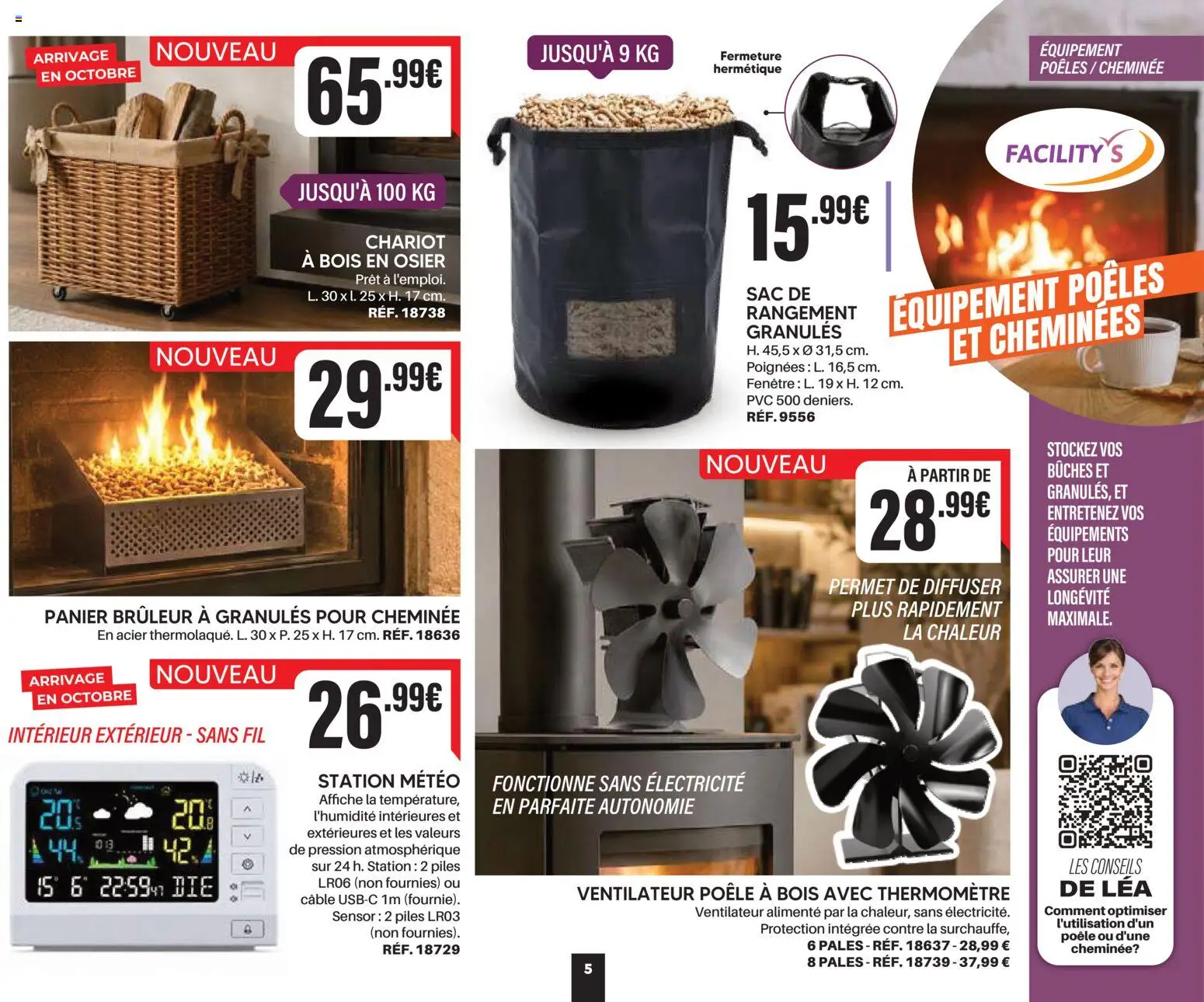 {H1} | Page: 5 | Produits: Câble, Ventilateur, Panier, Affiche