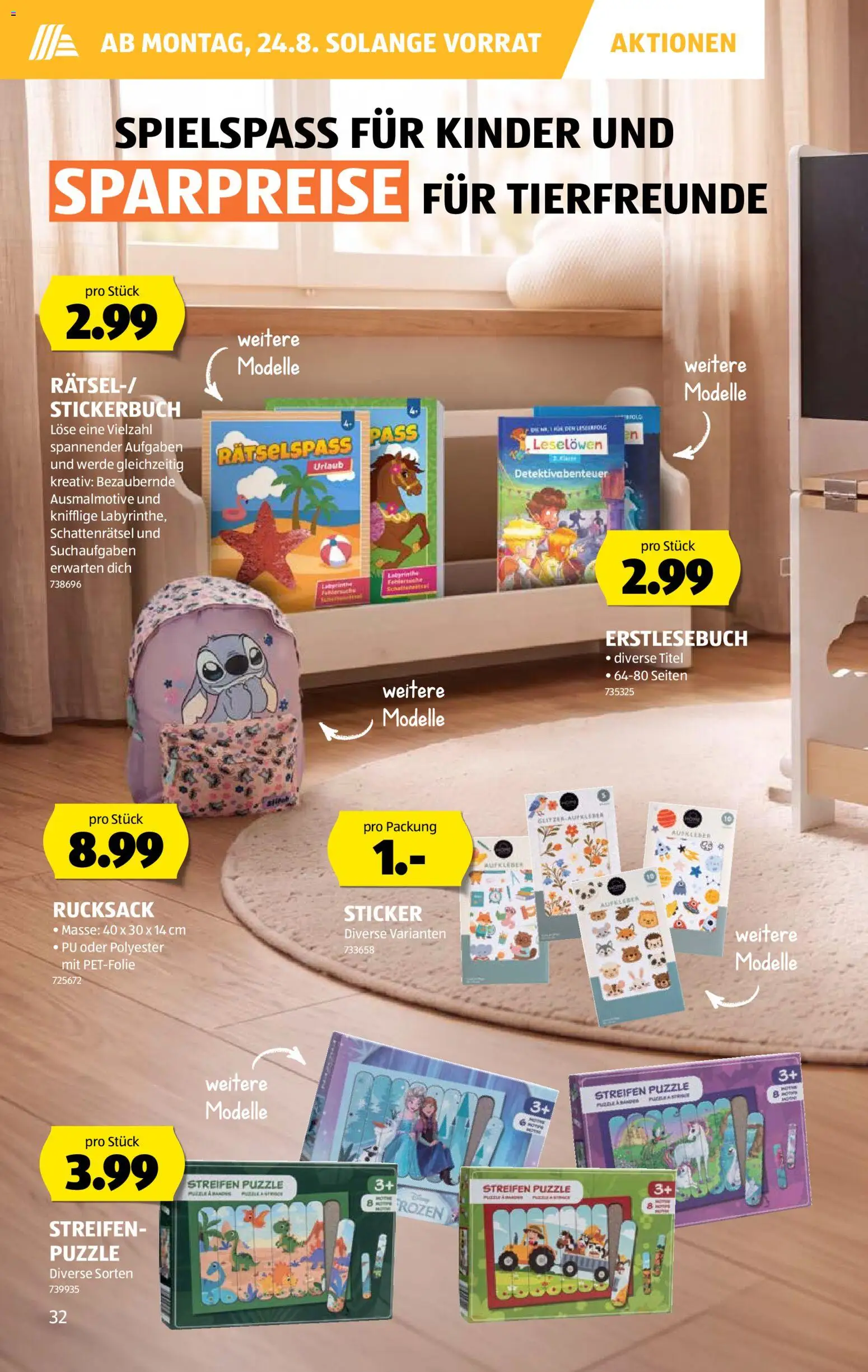 Aldi aktionen – gültig ab 20.08.2026 | Seite: 32 | Produkte: Rucksack