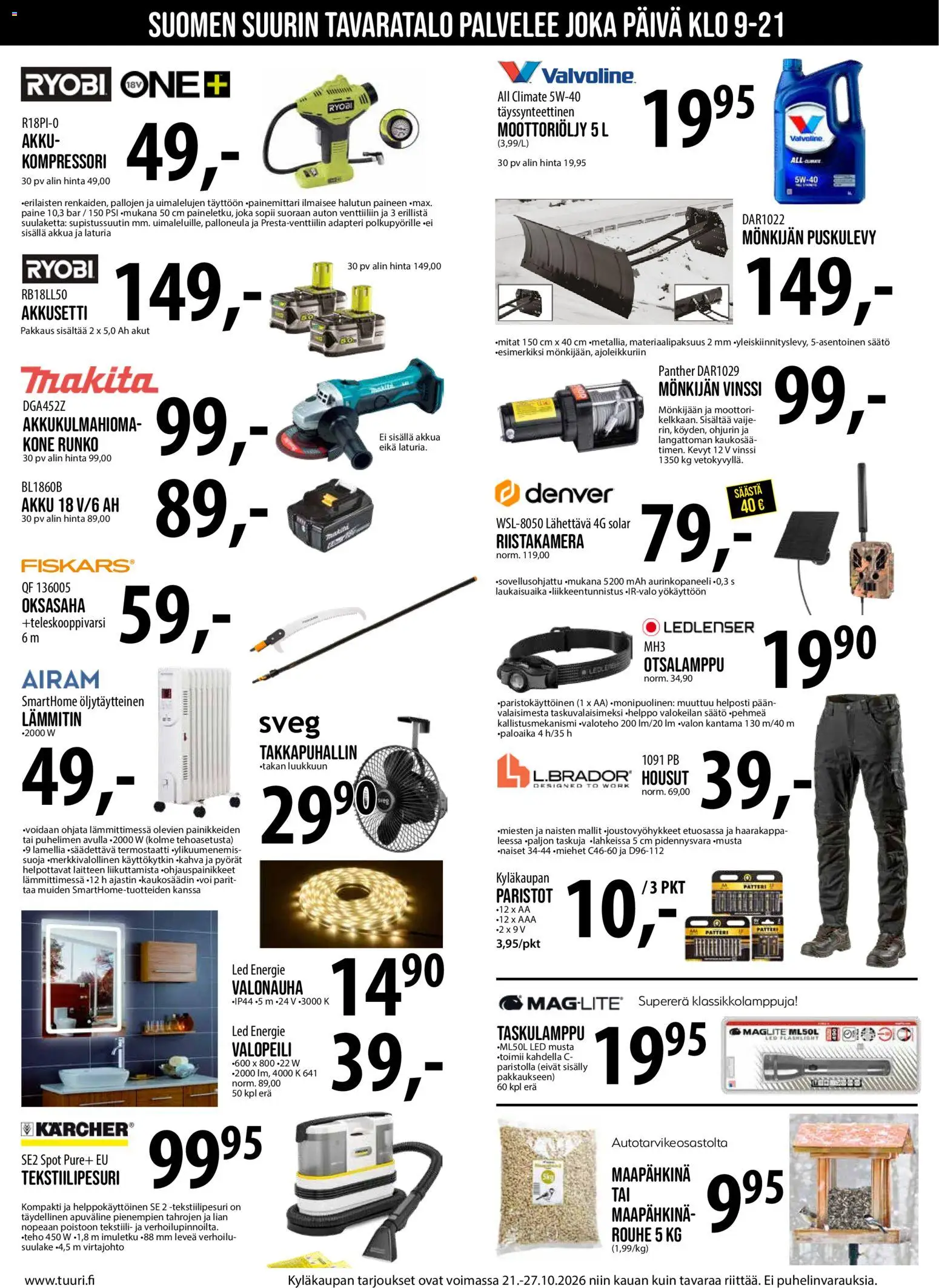 Tuuri tarjoukset – voimassa 21/10/2026 alkaen | Sivu: 7