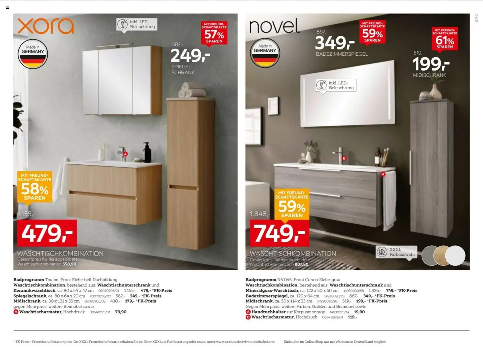 XXXLutz Prospekt – gültig ab 19.09.2026 | Seite: 26 | Produkte: Schrank, Spiegel, Handtuchhalter, Badezimmerspiegel
