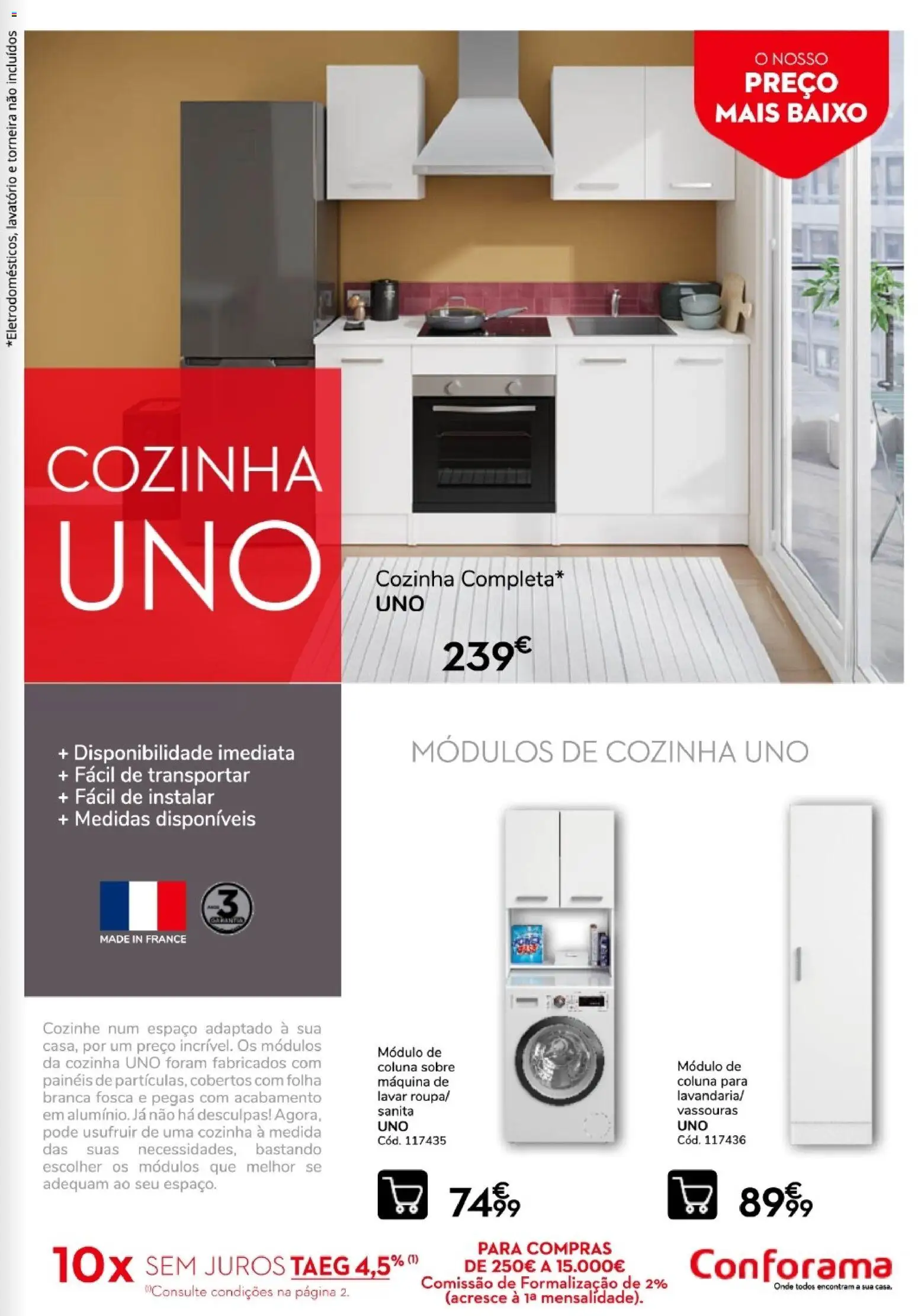 Conforama - Quinzena top │ válido de 10/09/2026 | Página: 15 | Produtos: Torneira, Lavatório
