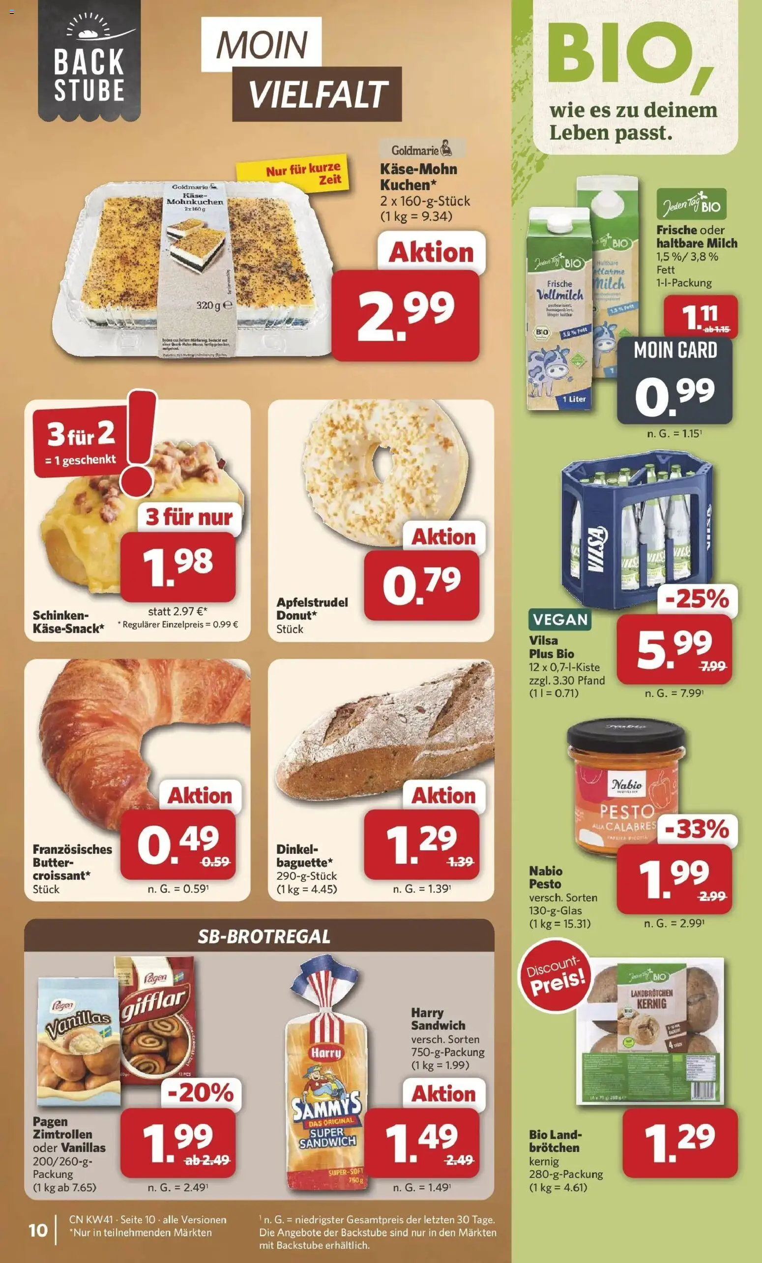 Combi Prospekt Rahden – gültig ab 05.10.2026 | Seite: 10 | Produkte: Milch, Butter, Käse, Haltbare milch