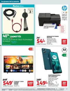 Auchan Tops rentrée hypers - Voorbeeld van een folder van Auchan, geldig van 01/09/2026 | Pagina: 62 | Producten: Smartphone, Tv, Video, La
