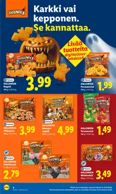 Lidl-mainoslehti voimassa 22/10/2026 alkaen | Sivu: 8 | Tuotteet: Nugetit