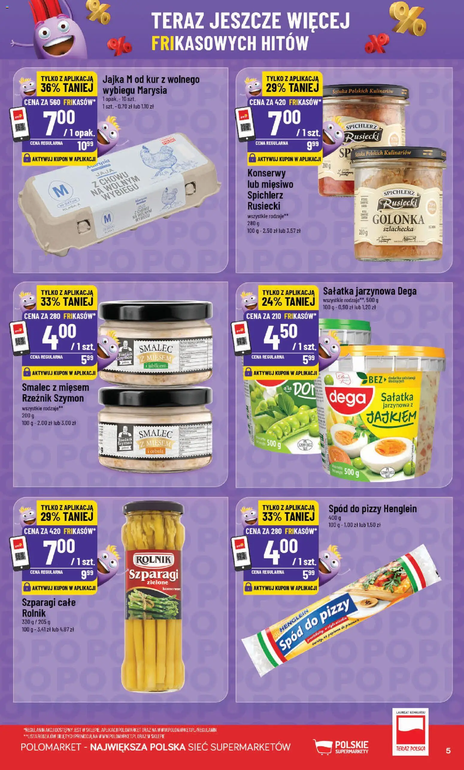 POLOmarket gazetka - Frikasowe Hity od 14.10.2026 | Strona: 5 | Produkty: Jajka M, Golonka, Cebula, Sałatka