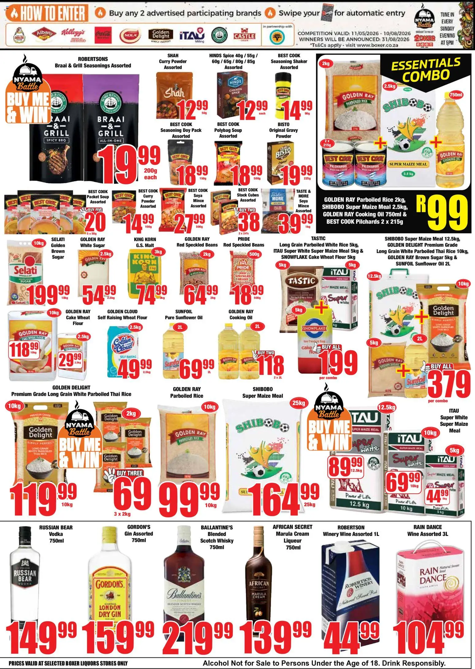 New Boxer catalogue – valid from 11.05.2026 | Page: 7 | Products: Gin, Cream, Gravy, Sugar