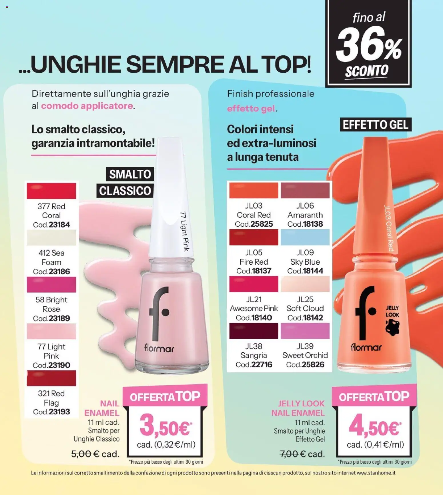 Volantino Stanhome del 08/09/2026 | Pagina: 94 | Prodotti: Smalto per unghie, Top, Basso