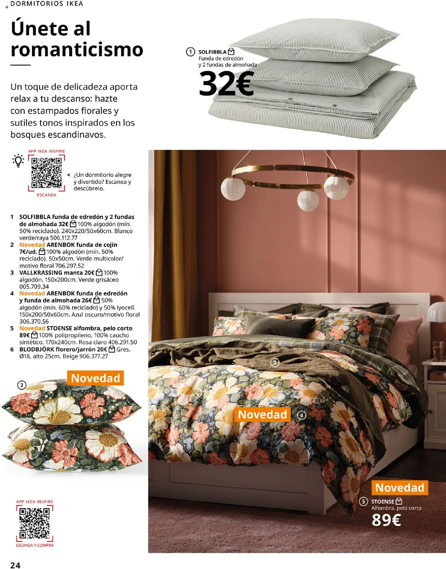 IKEA - Accesorios y decoración │ válido desde el 01/09/2026 | Página: 24 | Productos: Edredón, Algodón, Funda de cojín, Almohada